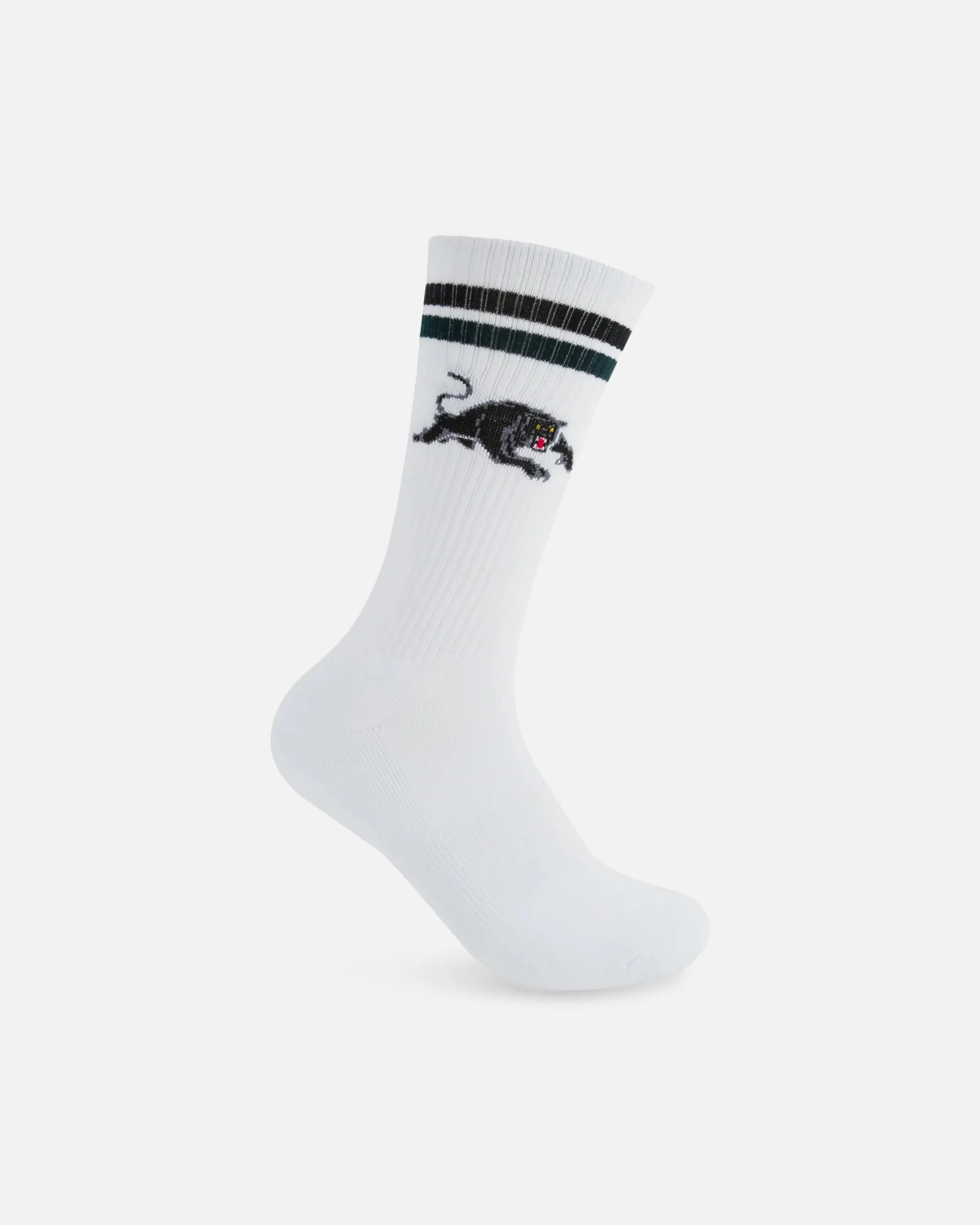 Foot-ies Penrith Panthers Crew Socks 2 Pack Slate/White - Image 4