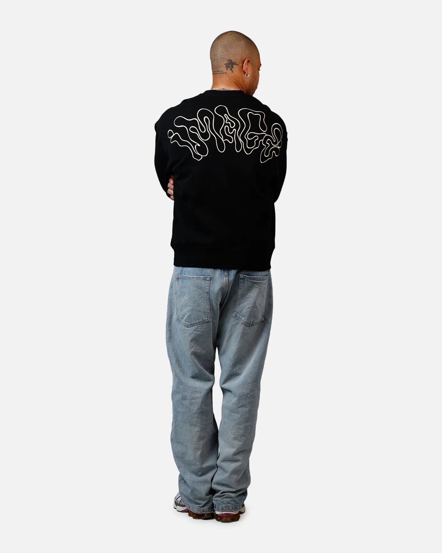 Fox Racing Hello Future Oversized Crewneck Black - Image 6