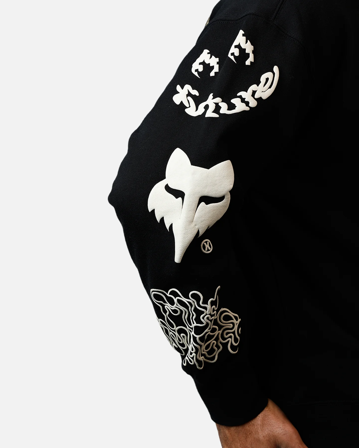 Fox Racing Hello Future Oversized Crewneck Black - Image 7