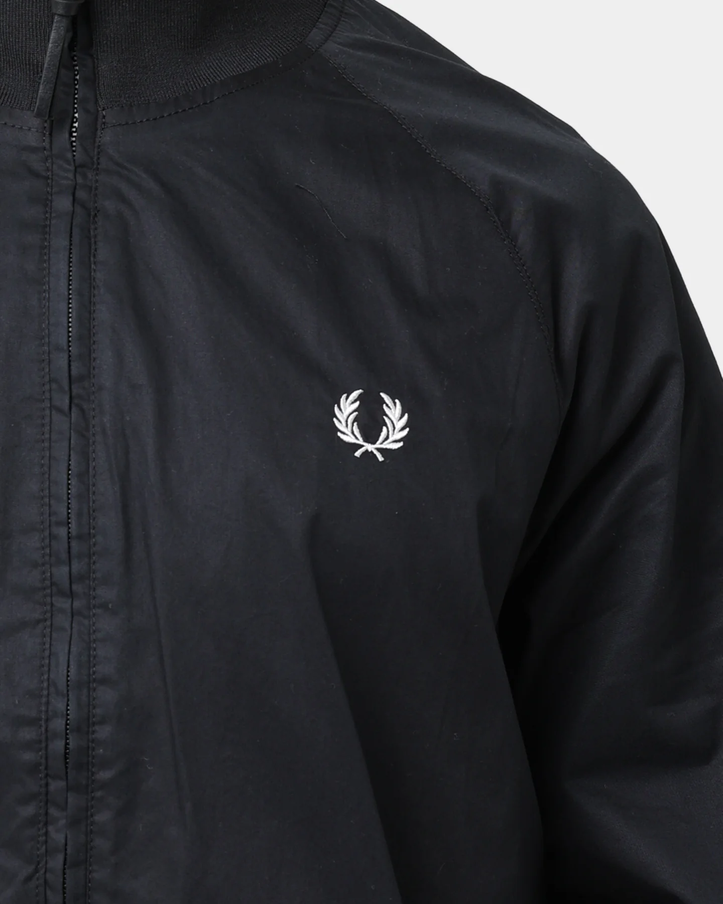 Fred Perry Graphic Print Zip Through Jacket Black - Image 4