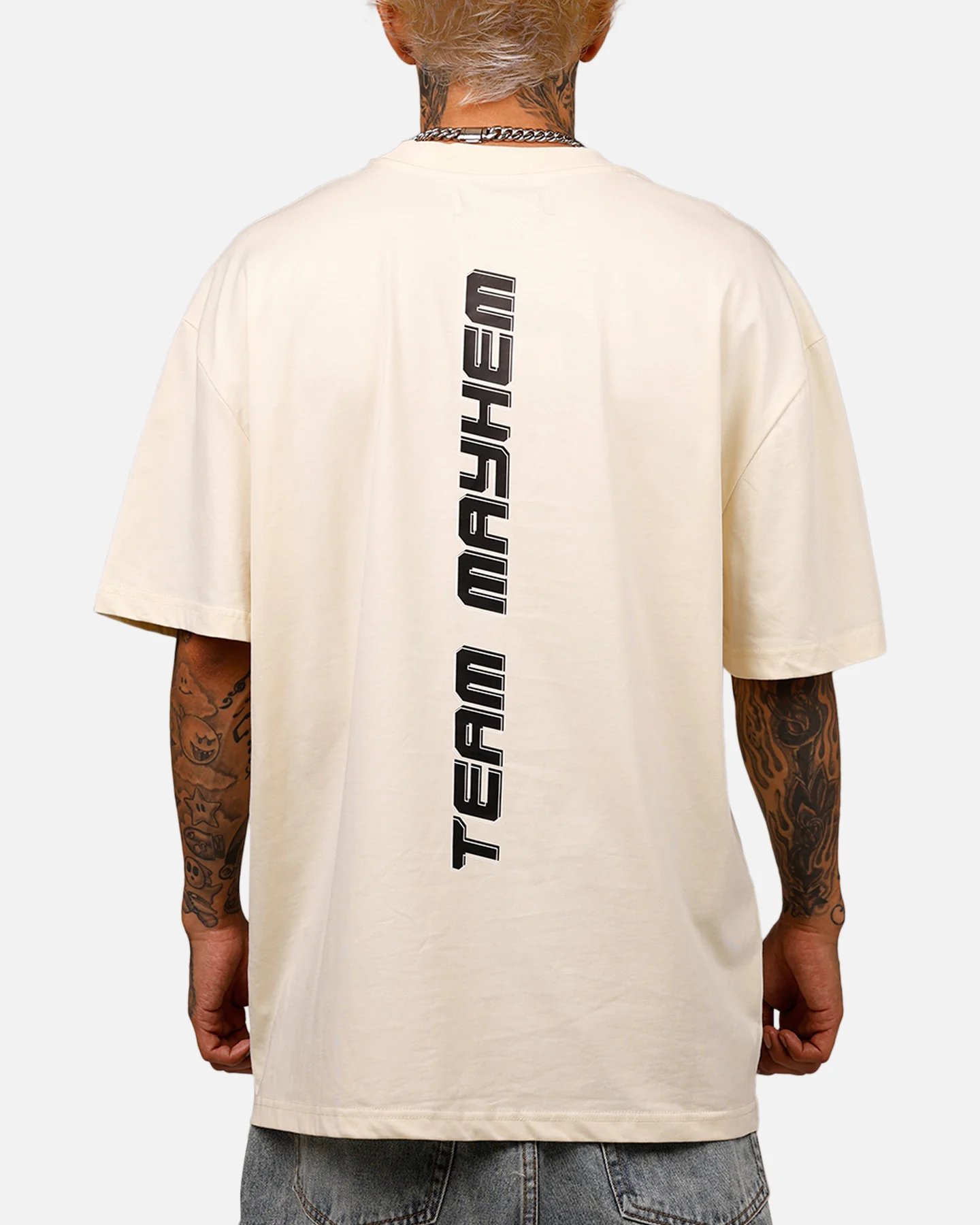 Freeze Max DC Batman The Joker Team Mayhem 'Troublemakers' T-Shirt Eggshell - Image 2