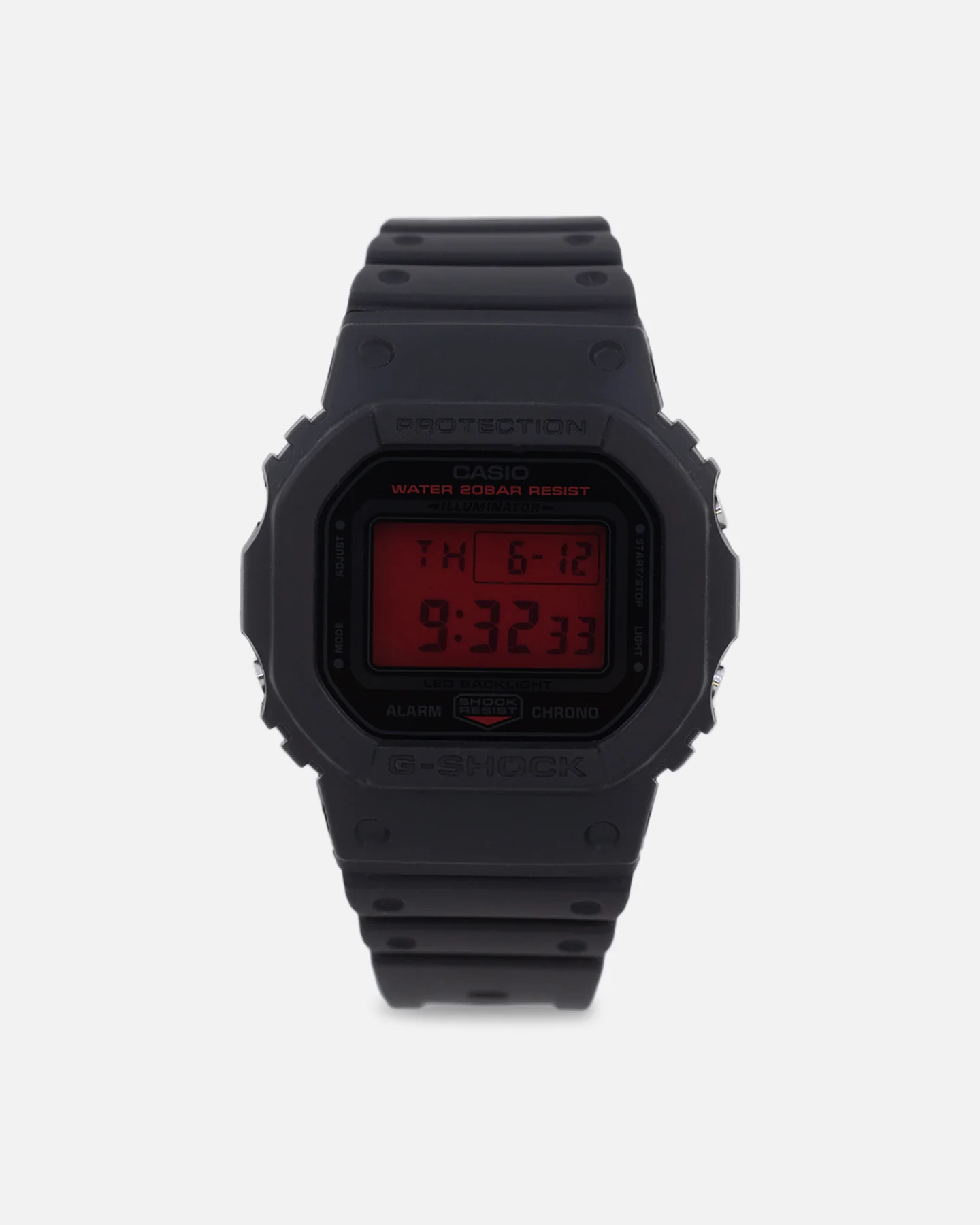 G Shock DW5600BBR-1D Watch Black/Red
