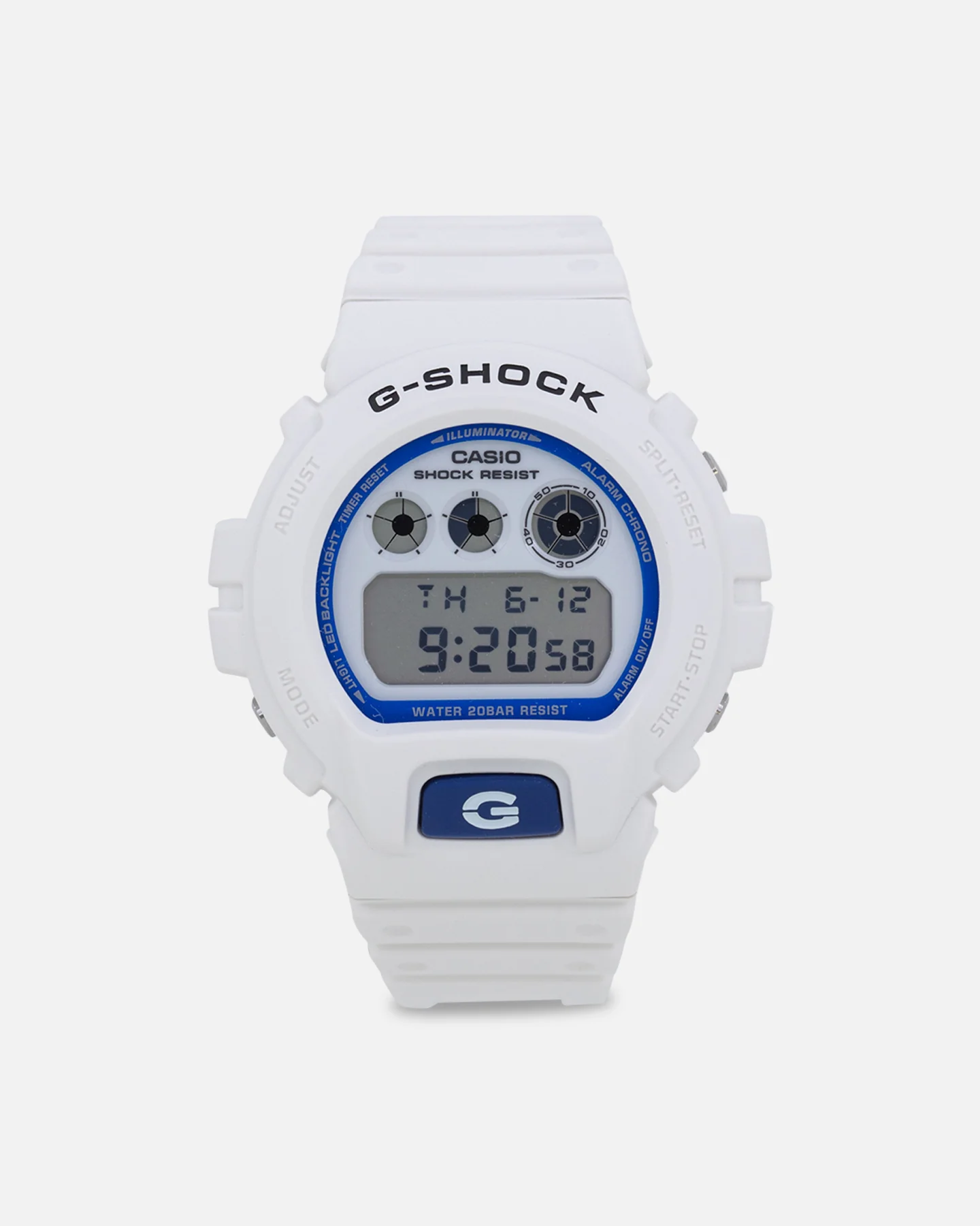 G Shock DW6900HDS-7D Watch White/Blue