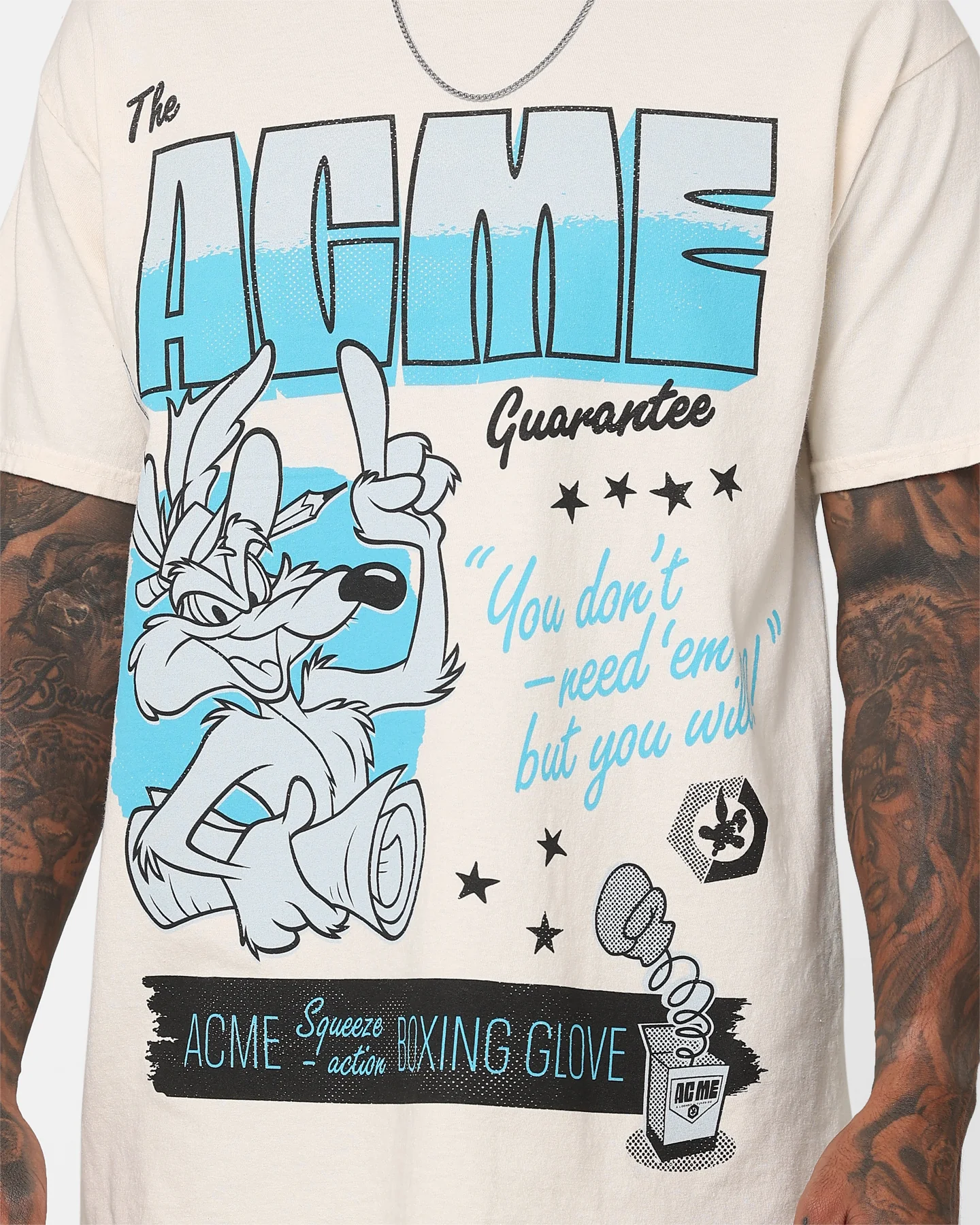 Goat Crew Acme Oops T-Shirt Off White - Image 4