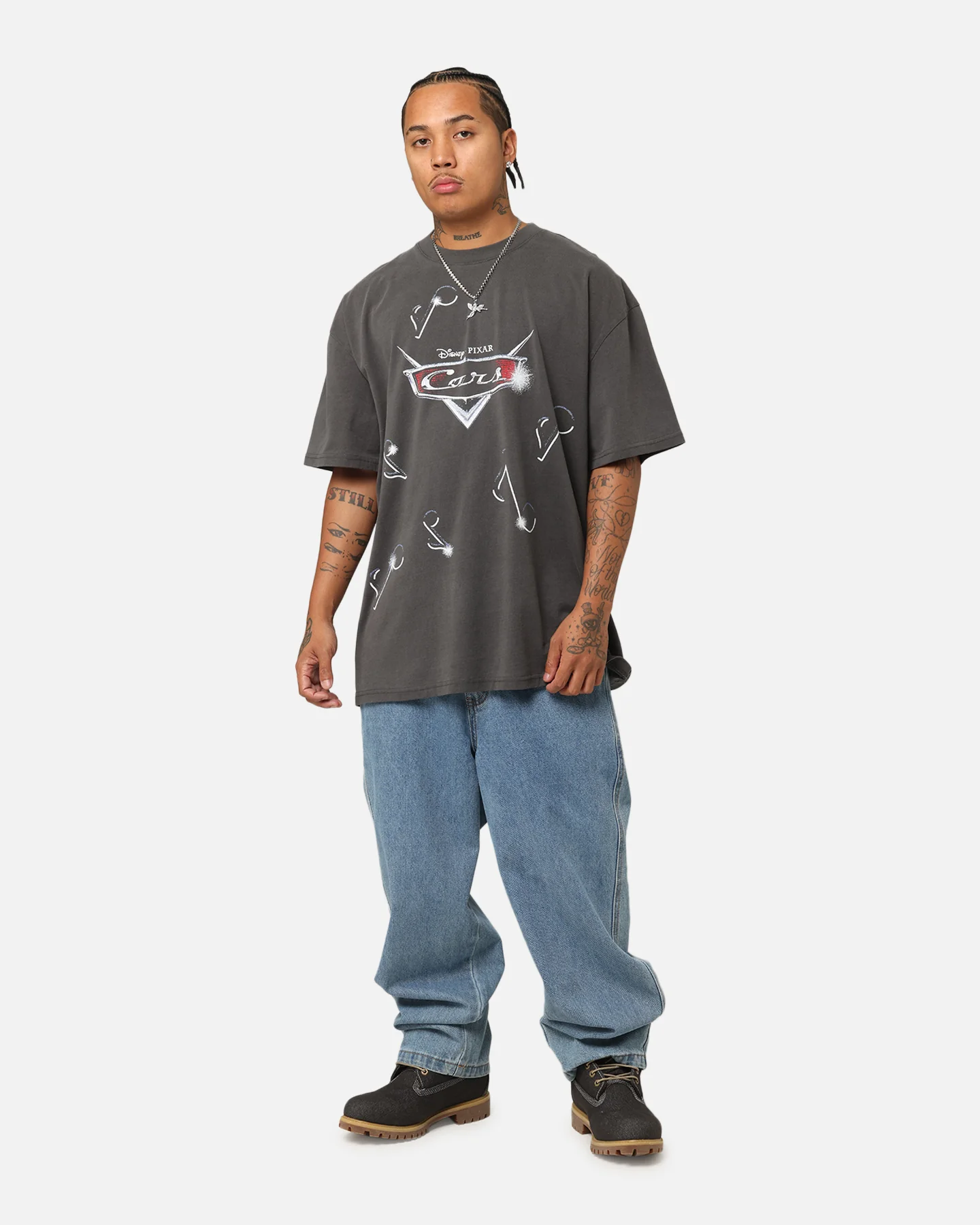 Goat Crew Disney And Pixar Cars DJ Heavy T-Shirt Black Wash - Image 3