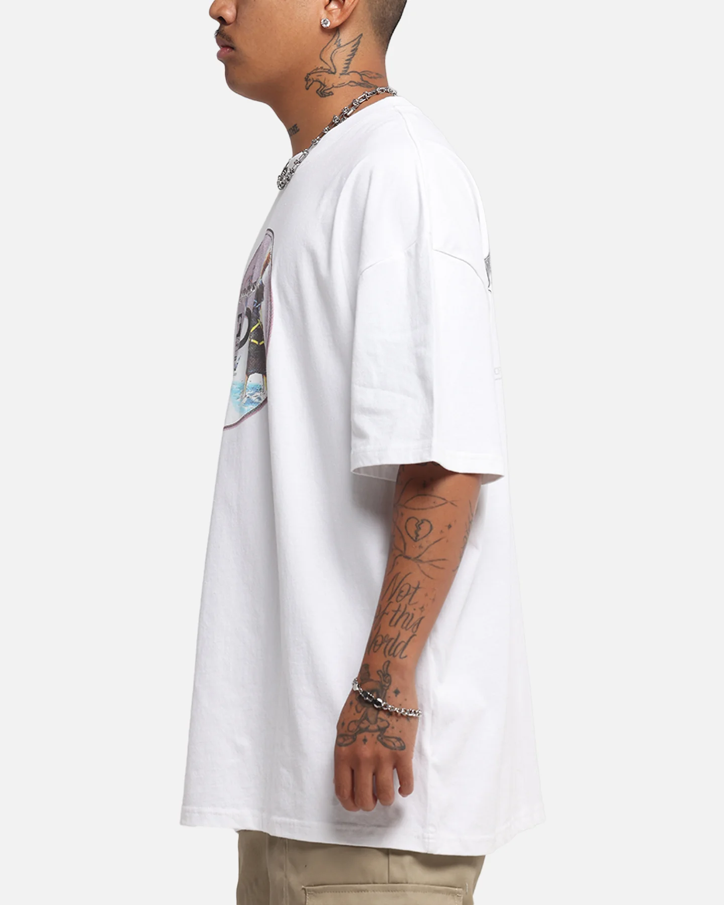 Goat Crew Disney Kingdom Hearts Disc Heavy T-Shirt White - Image 6