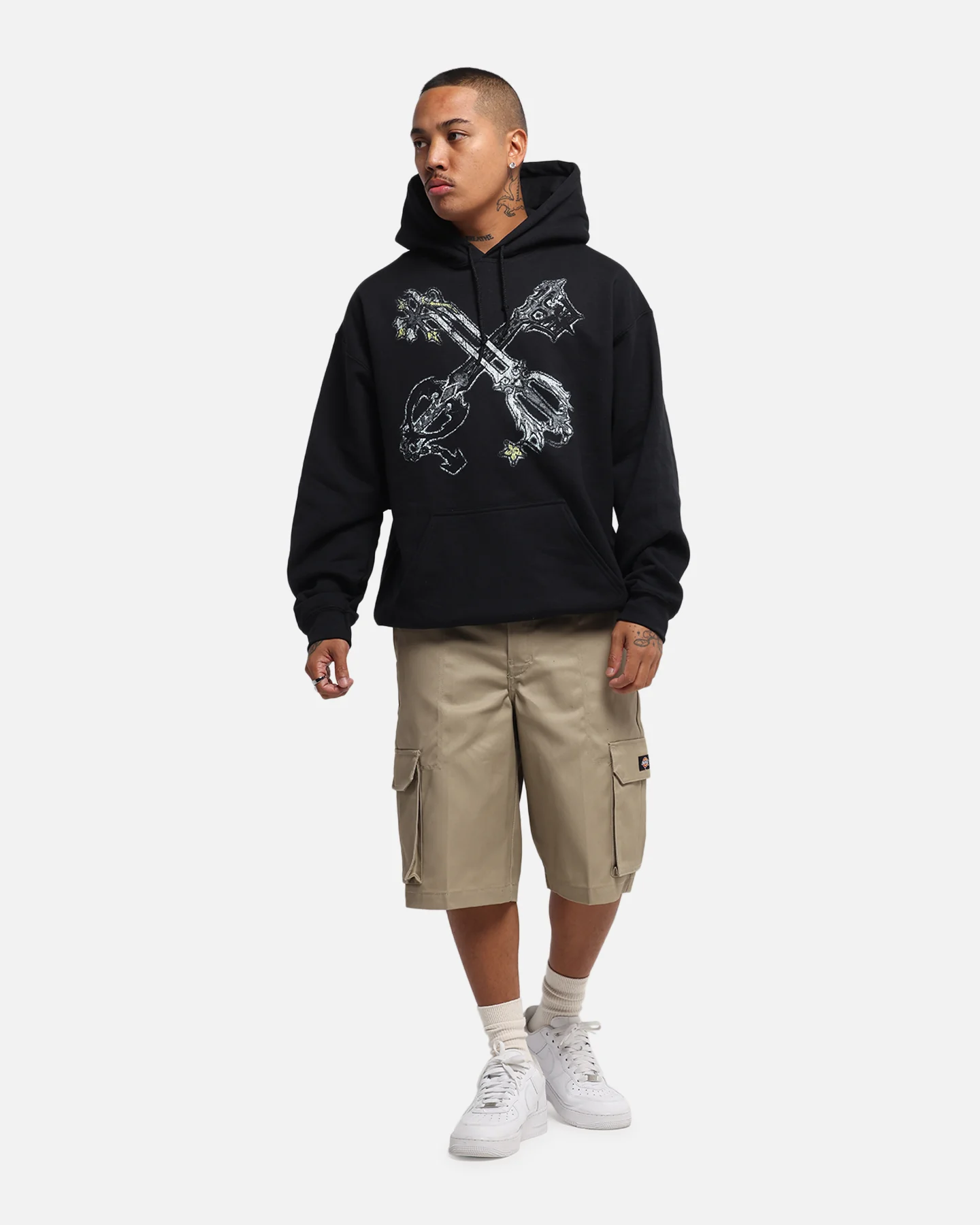 Goat Crew Disney Kingdom Hearts Roxas Hoodie Black - Image 4