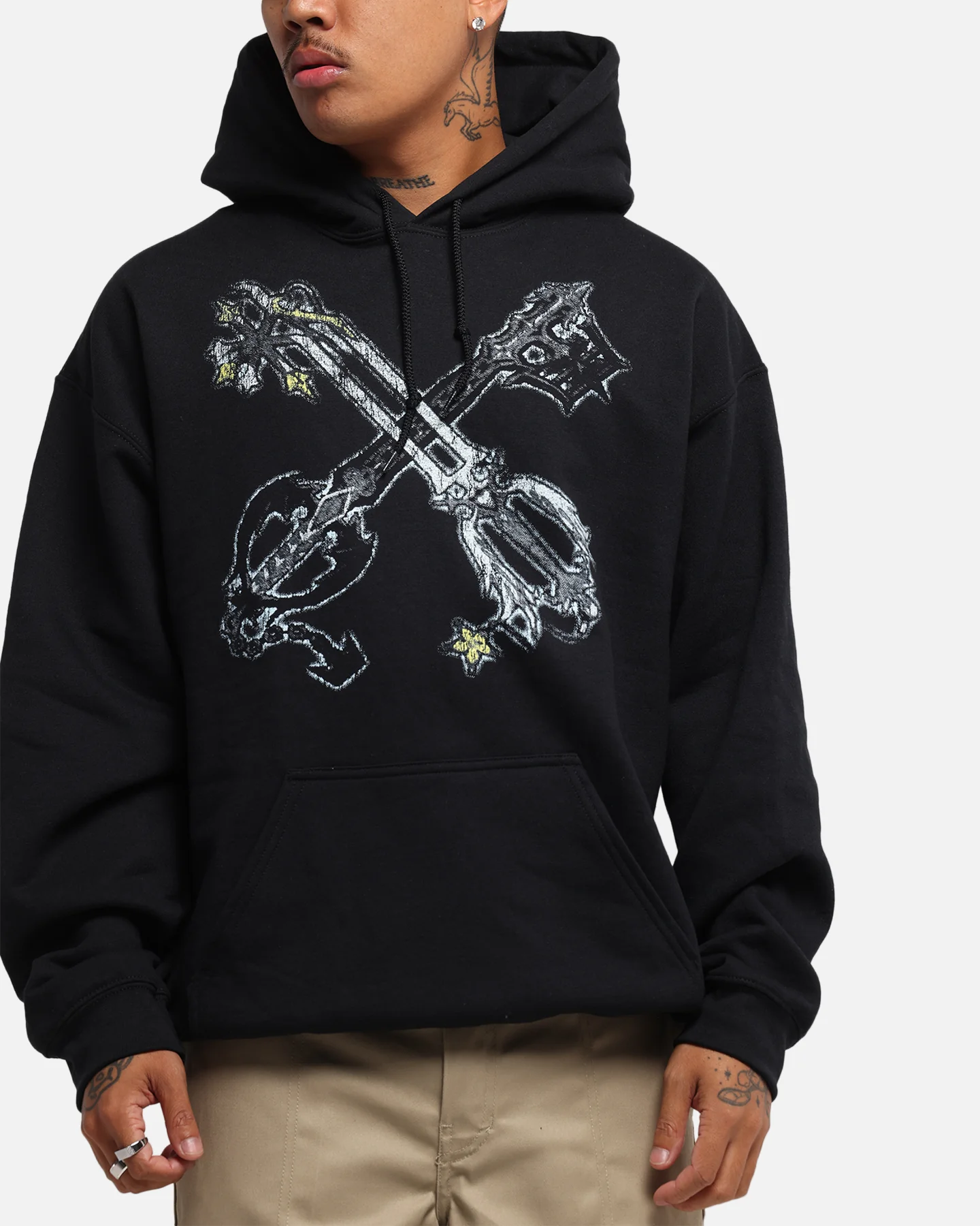 Goat Crew Disney Kingdom Hearts Roxas Hoodie Black - Image 8