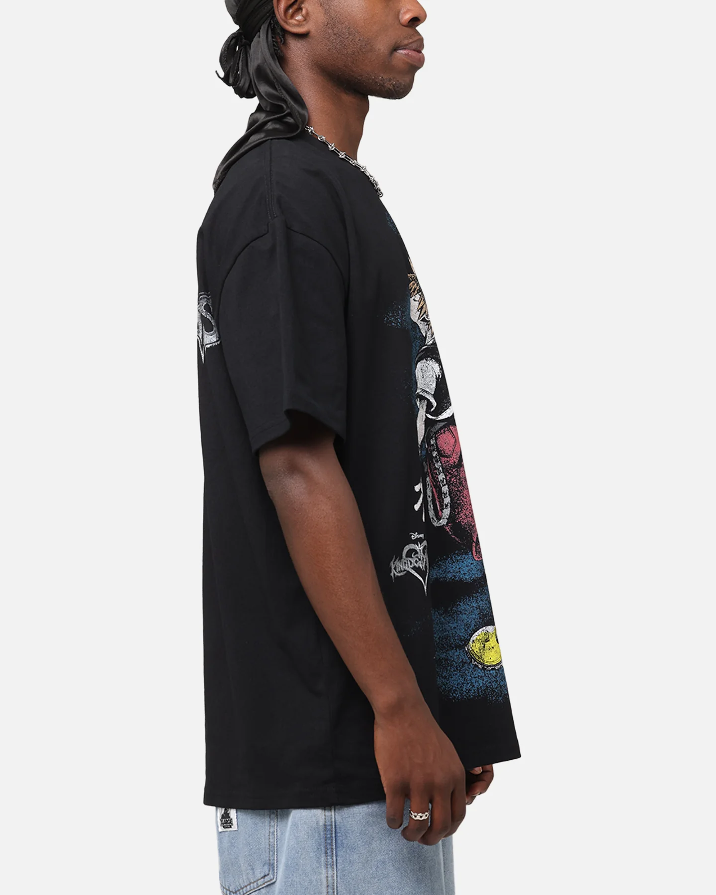 Goat Crew Disney Kingdom Hearts Sora Heavy T-Shirt Black - Image 5