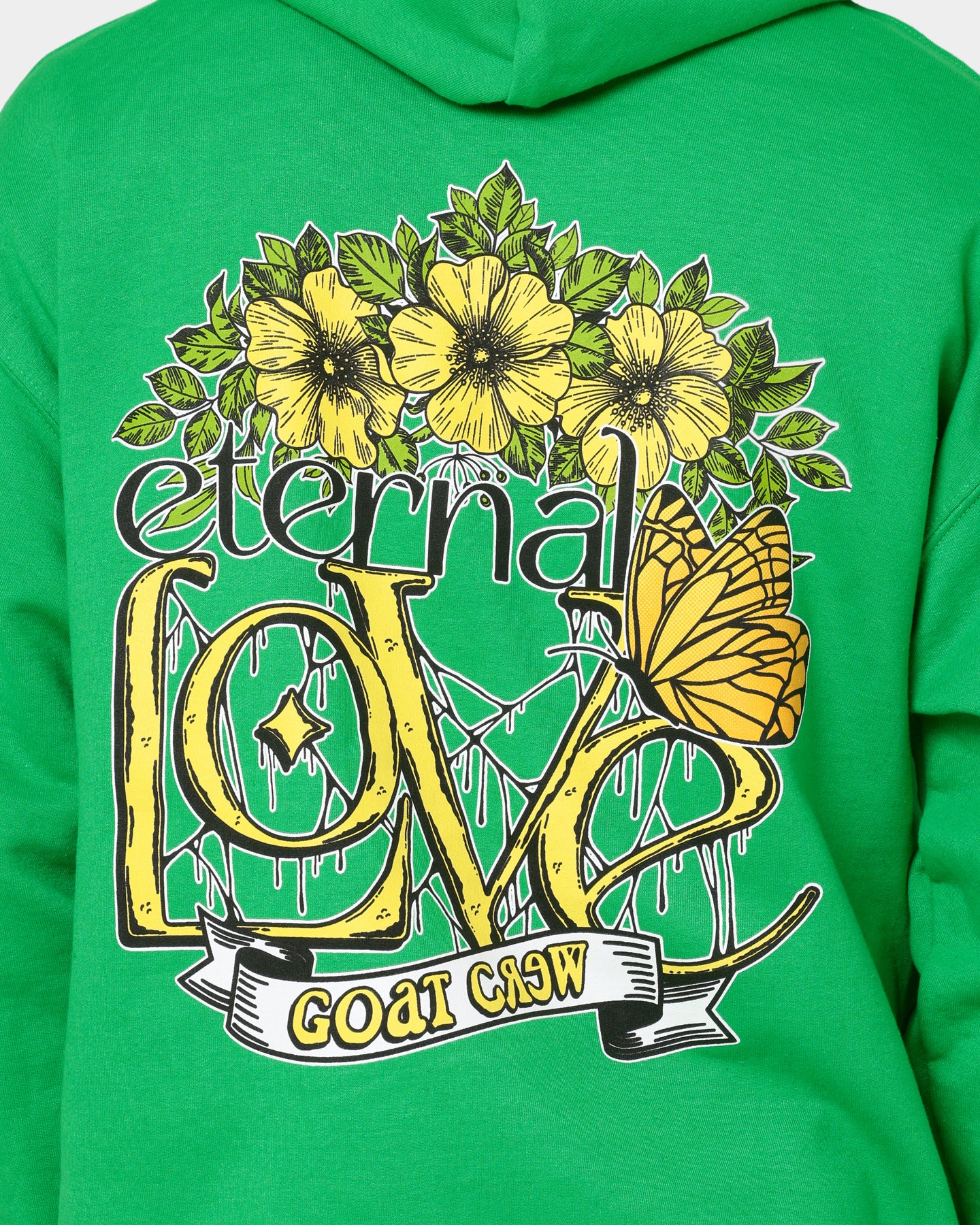 Goat Crew Eternal Love Hoodie Green - Image 5