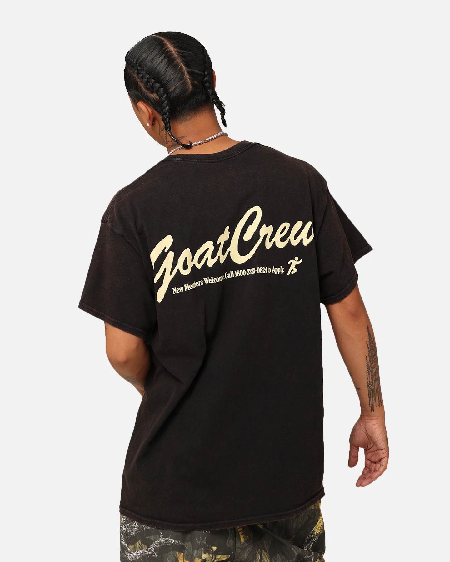 Goat Crew GC Athlete T-Shirt Washed Black - Image 2