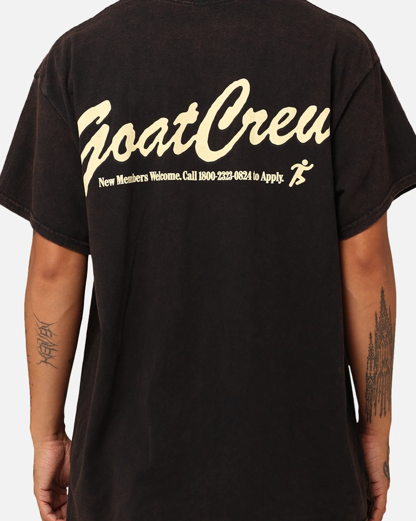 Goat Crew GC Athlete T-Shirt Washed Black - Image 5
