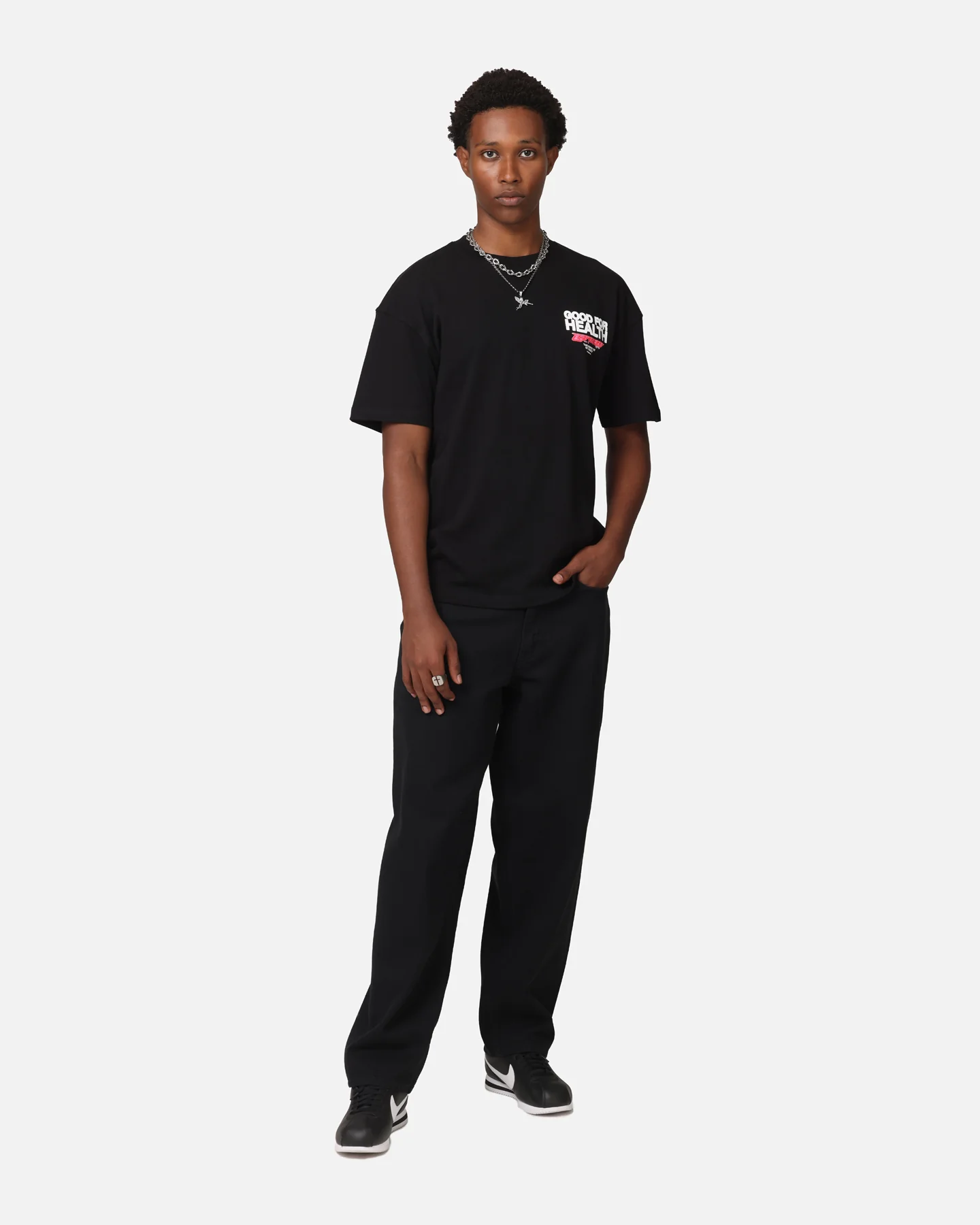 Goat Crew Good 4 Health T-Shirt Black - Image 4