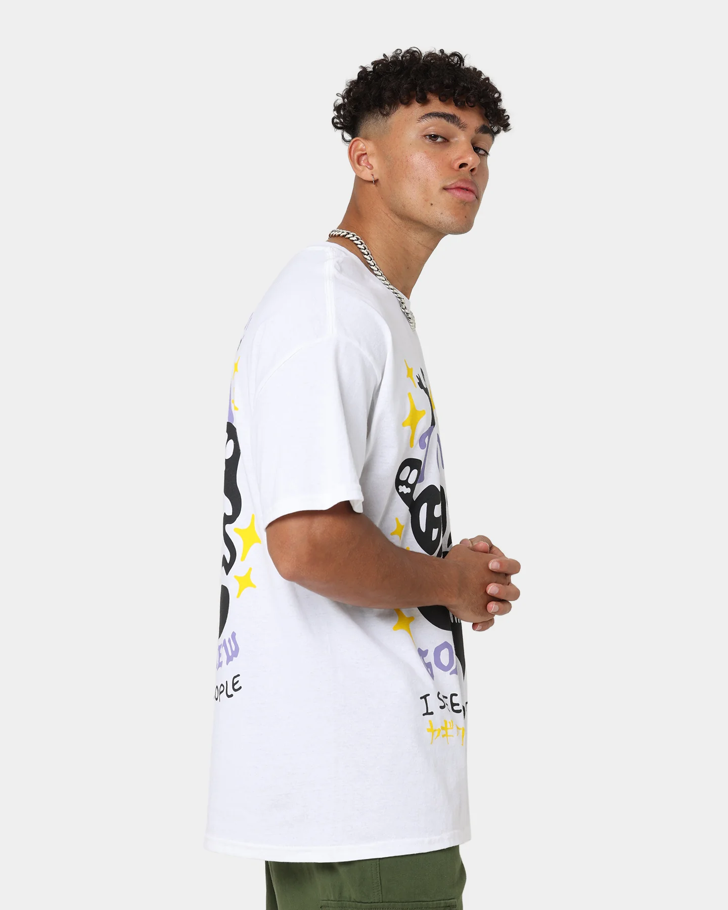 Goat Crew I Can See Ghosts All Over Print T-Shirt White - Image 6