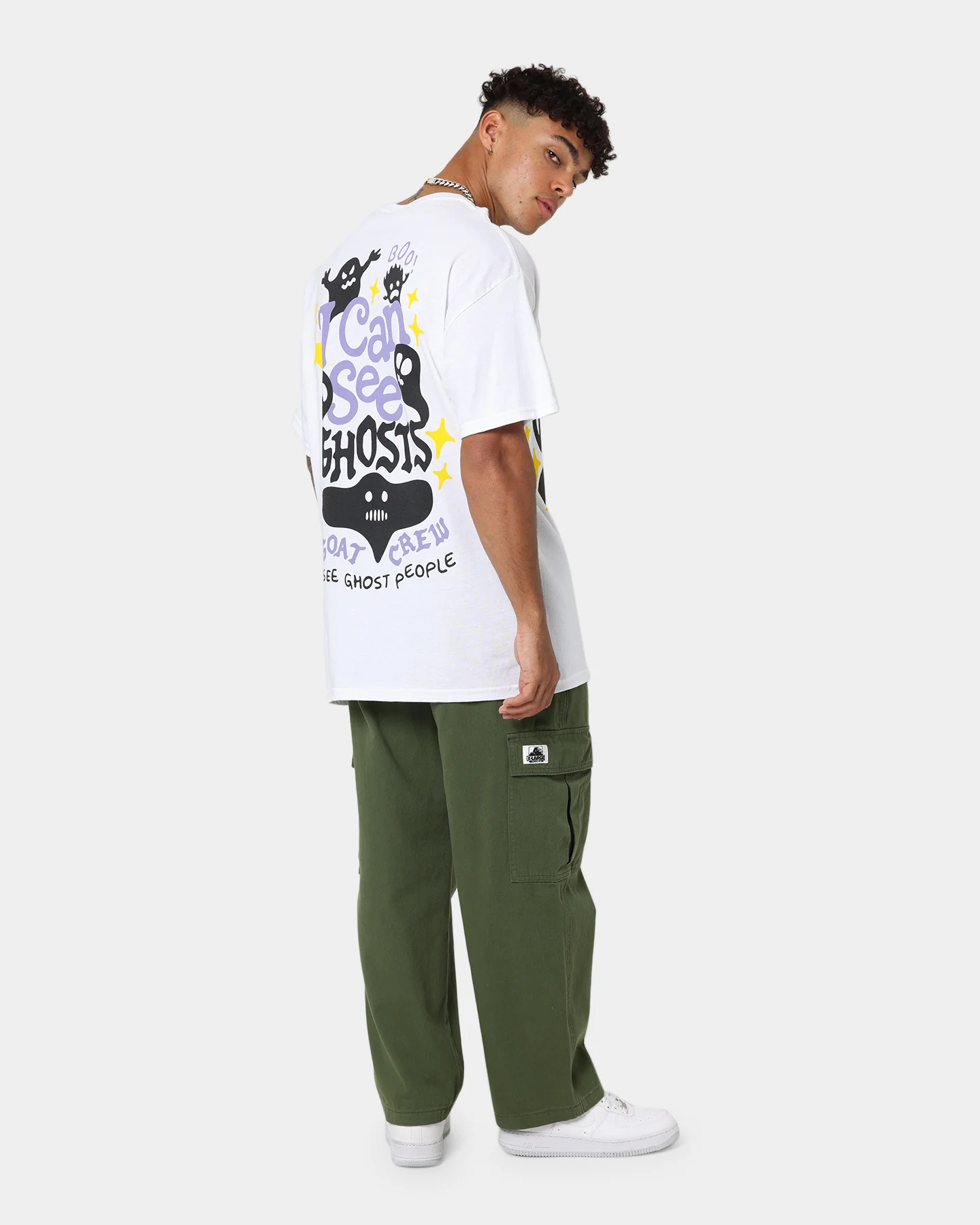Goat Crew I Can See Ghosts All Over Print T-Shirt White - Image 8