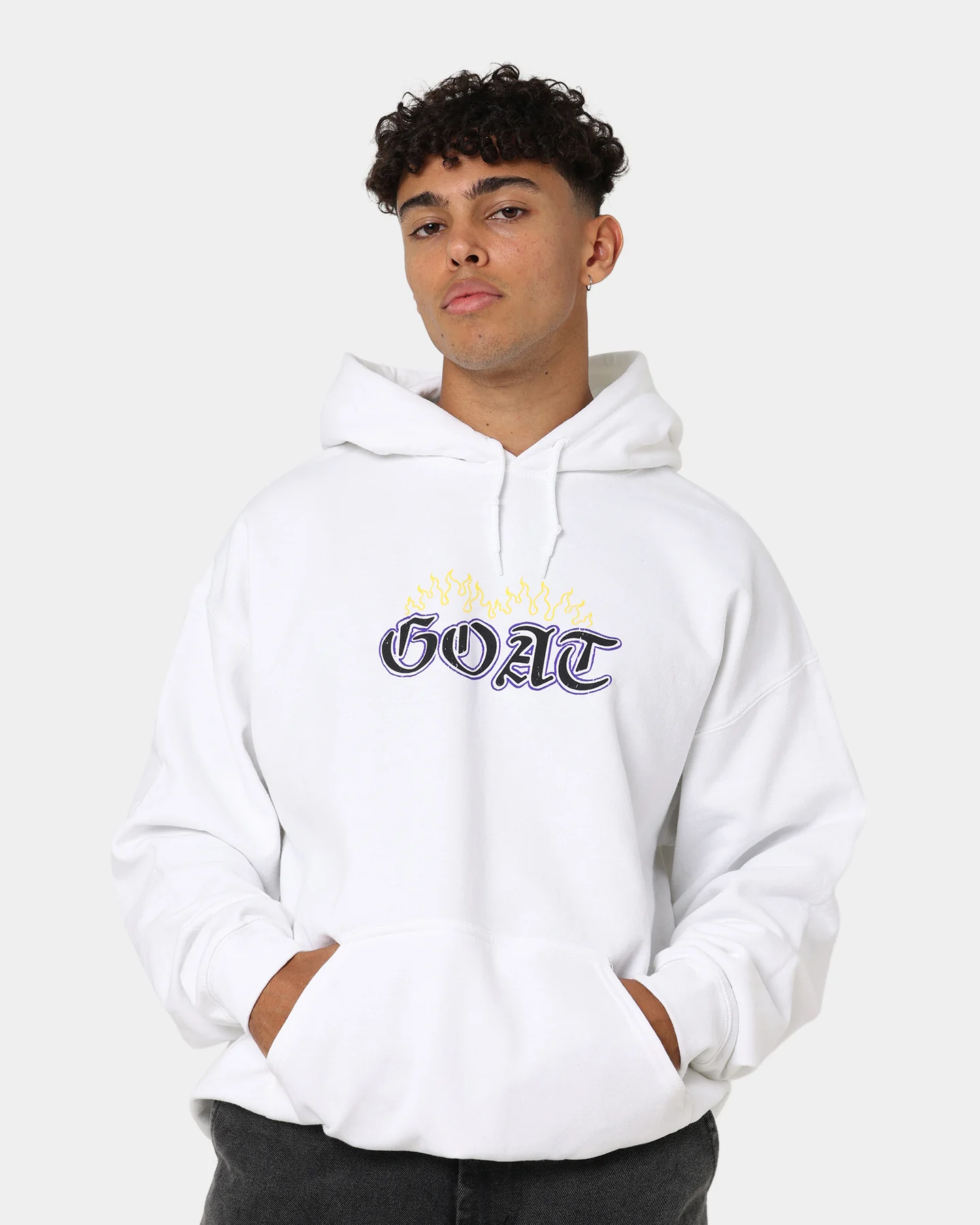 Goat Crew King Skeleton Hoodie White - Image 2