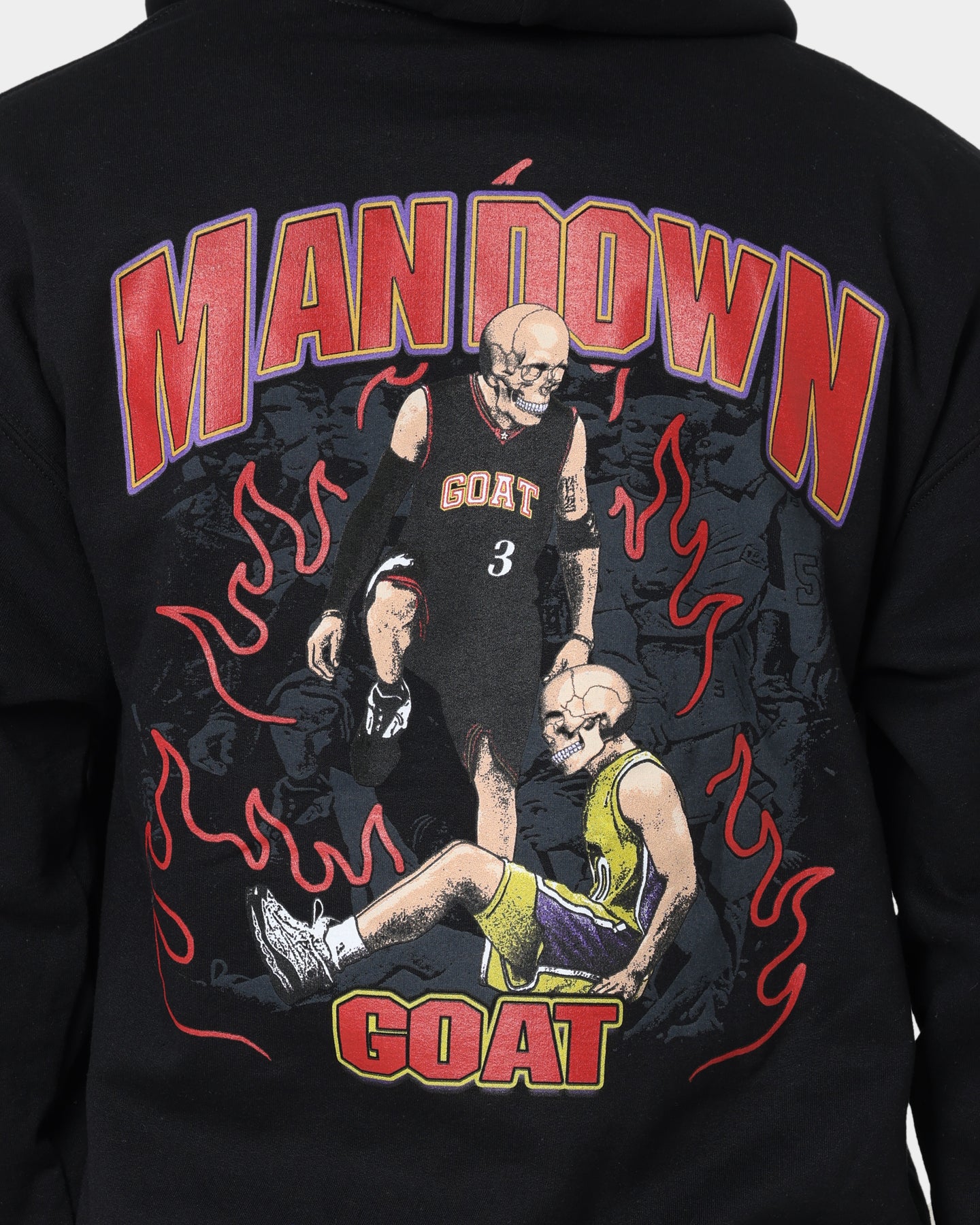 Goat Crew Man Down Hoodie Black - Image 5