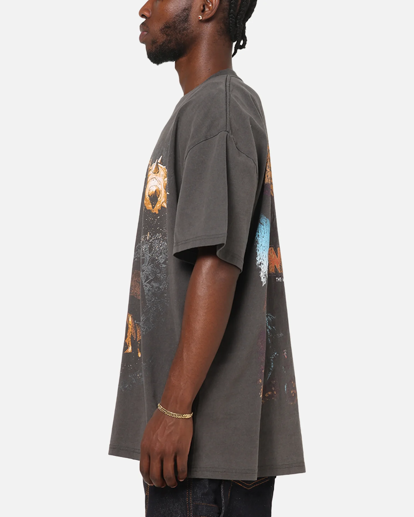 Goat Crew Marvel Villians Sandman Heavy T-Shirt Black Wash - Image 6