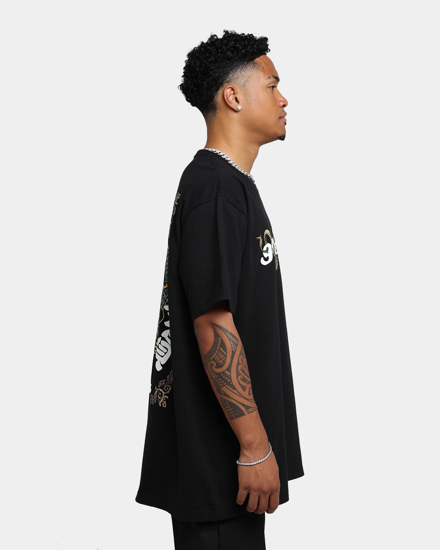 Goat Crew Sleeping Dragons T-Shirt Black - Image 6