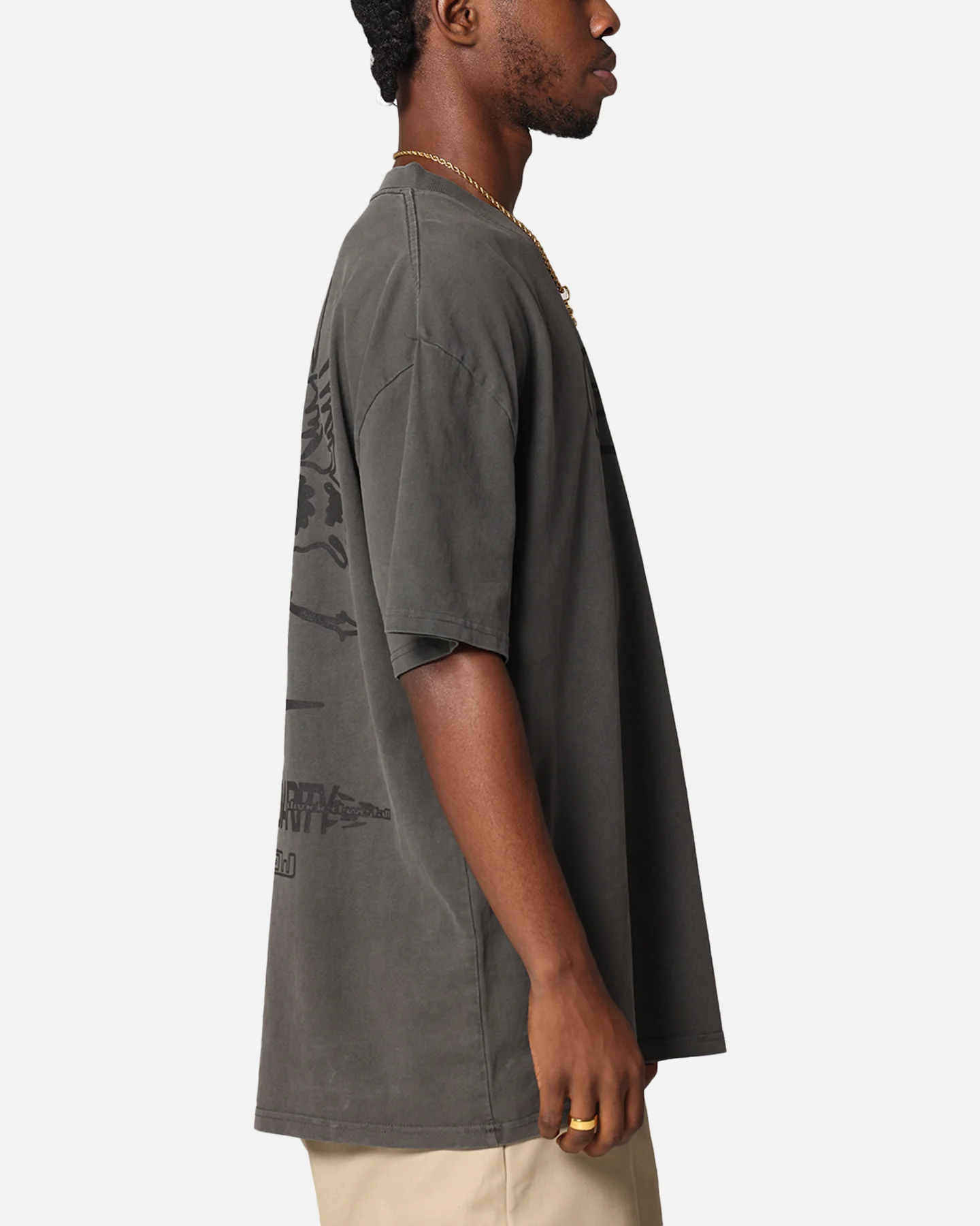 Goat Crew Solidaritry T-Shirt Black Wash - Image 5