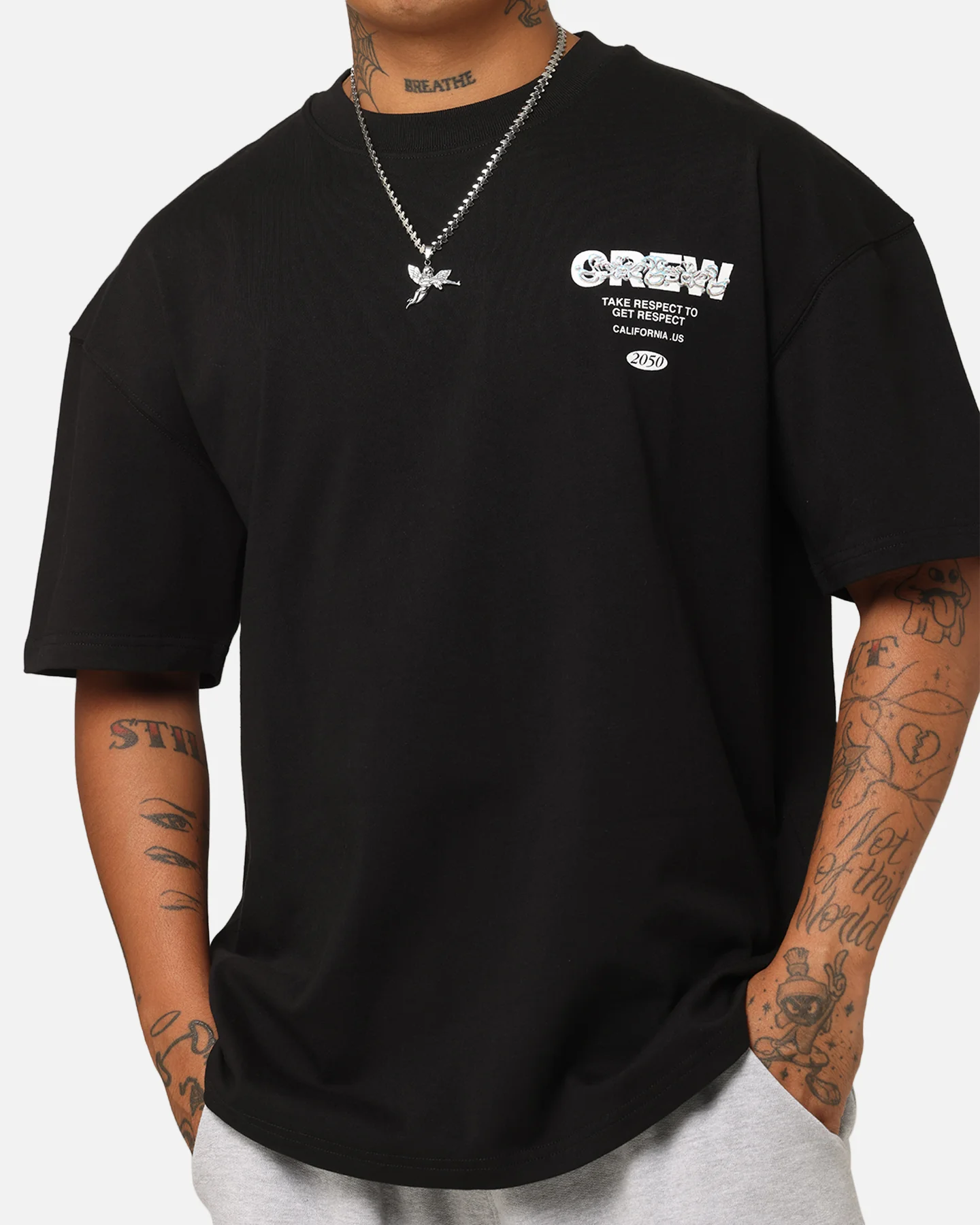 Goat Crew The Crew T-Shirt Black - Image 7
