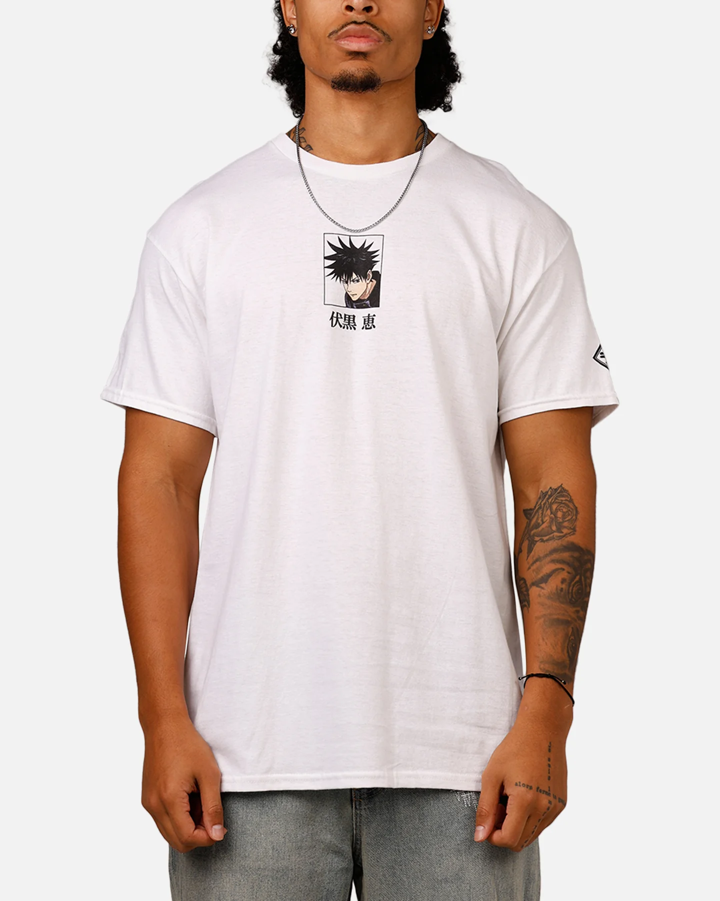 Goat Crew X Jujutsu Kaisen Fushiguro T-Shirt White - Image 2