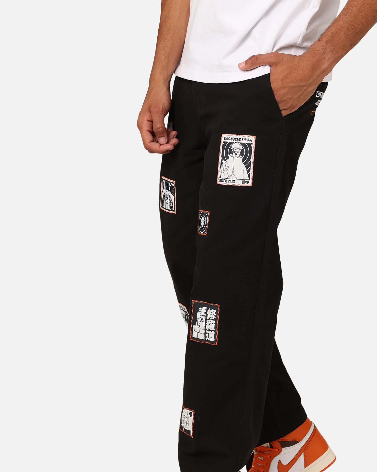Goat Crew X Naruto Pain Work Pants Black - Image 4