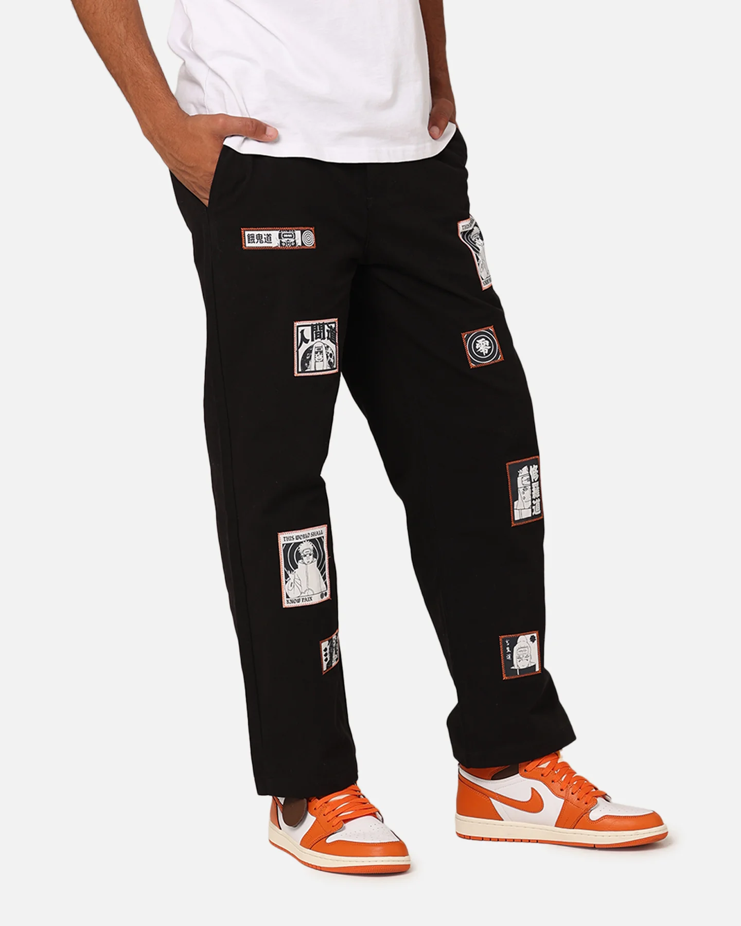 Goat Crew X Naruto Pain Work Pants Black - Image 5