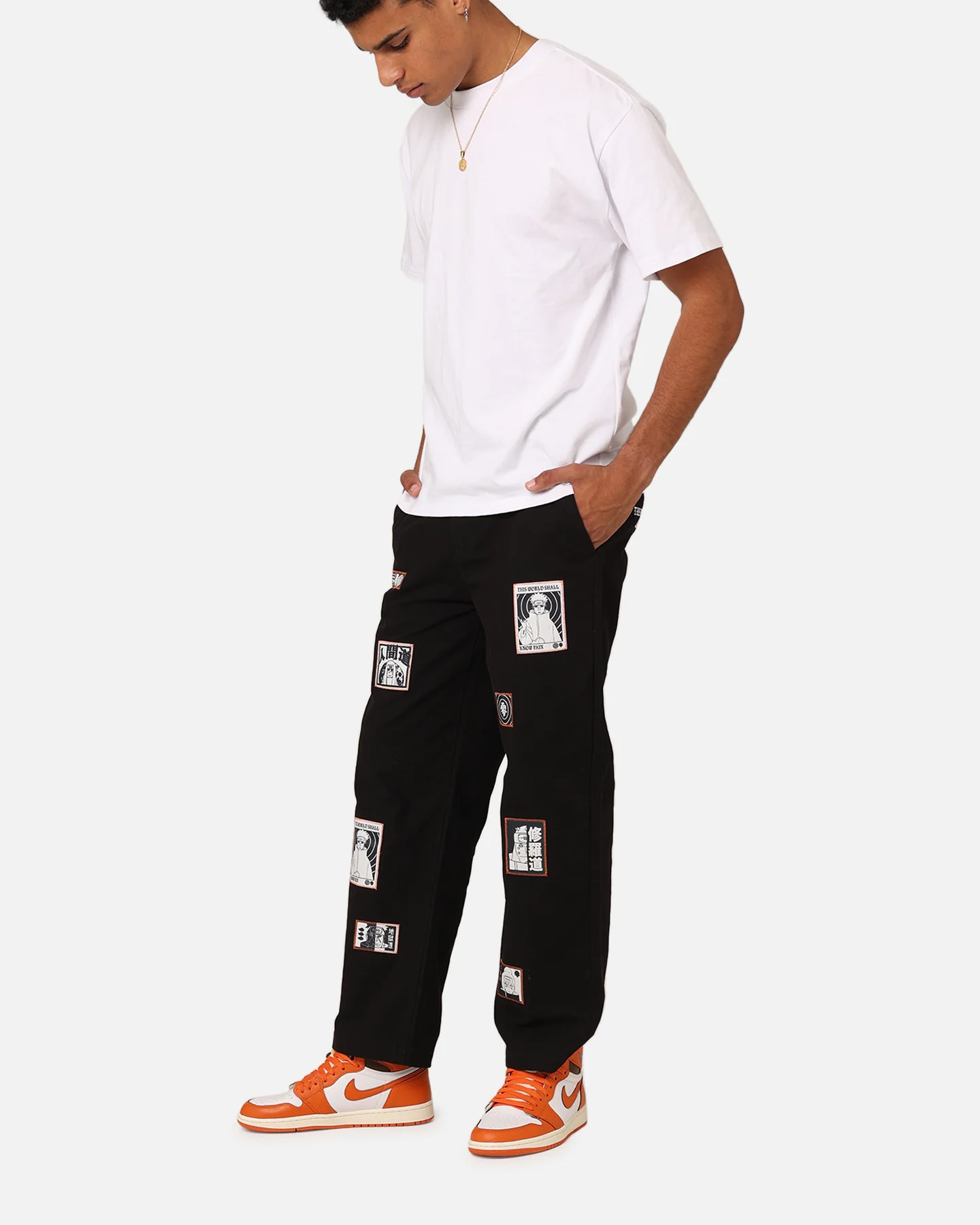 Goat Crew X Naruto Pain Work Pants Black - Image 6