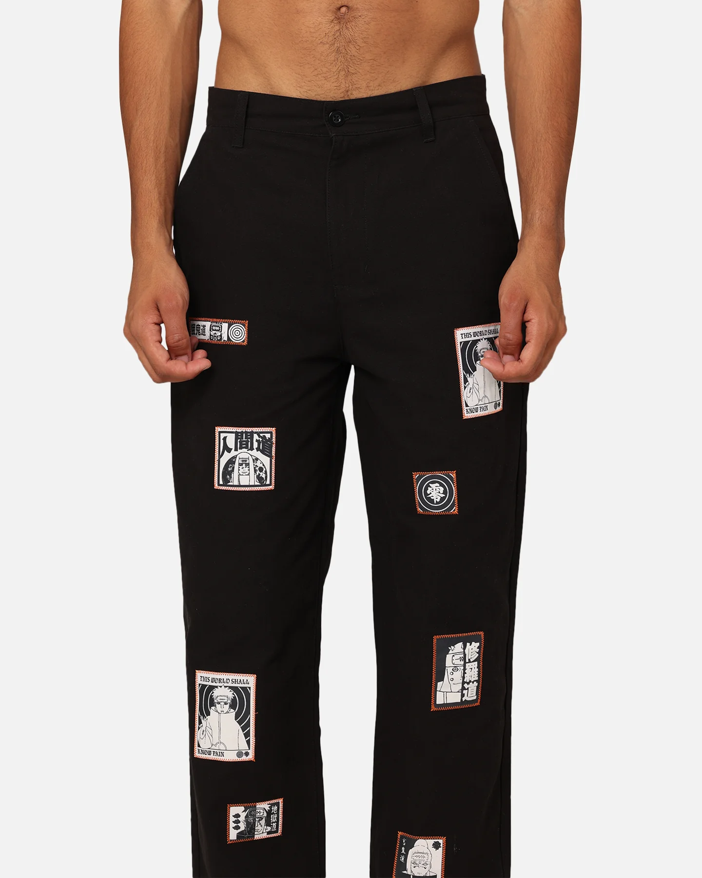 Goat Crew X Naruto Pain Work Pants Black - Image 7