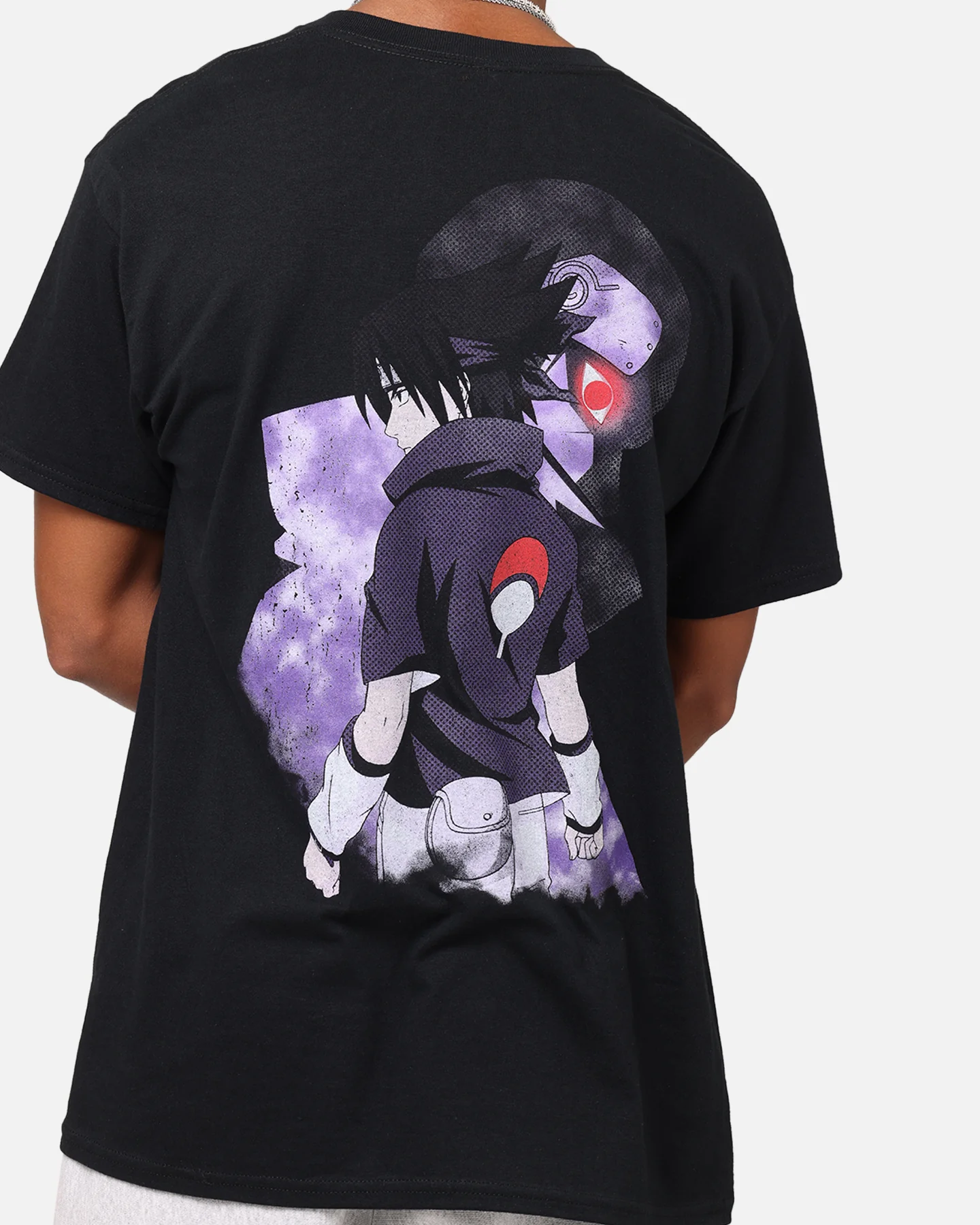 Goat Crew X Naruto Sasuke Premium Vintage T-Shirt Black - Image 7