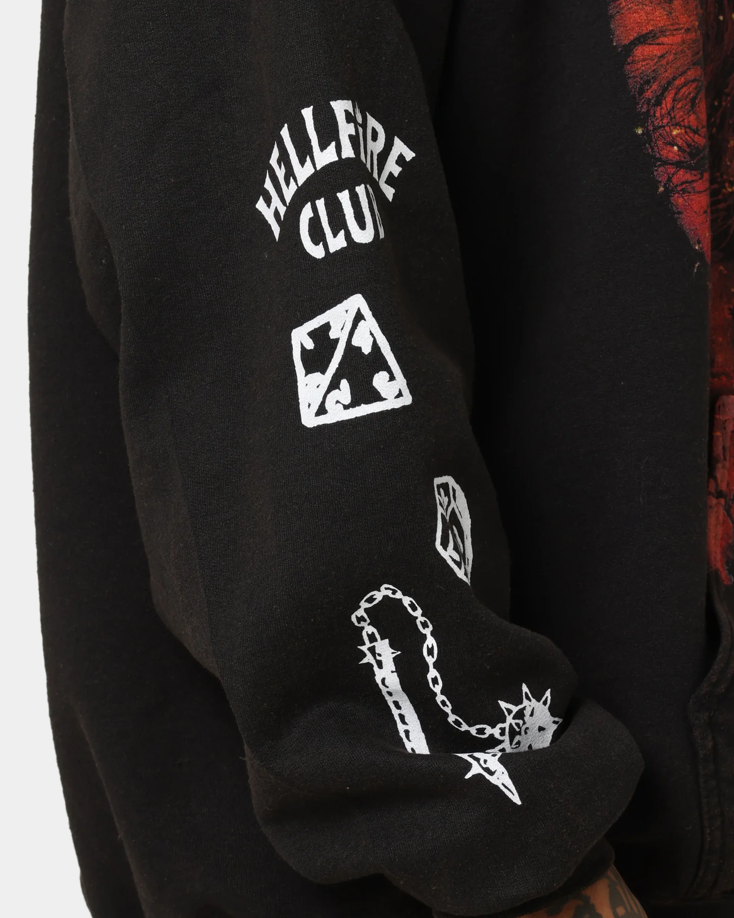 Goat Crew X Stranger Things Eddie Vintage Hoodie Black Wash - Image 7