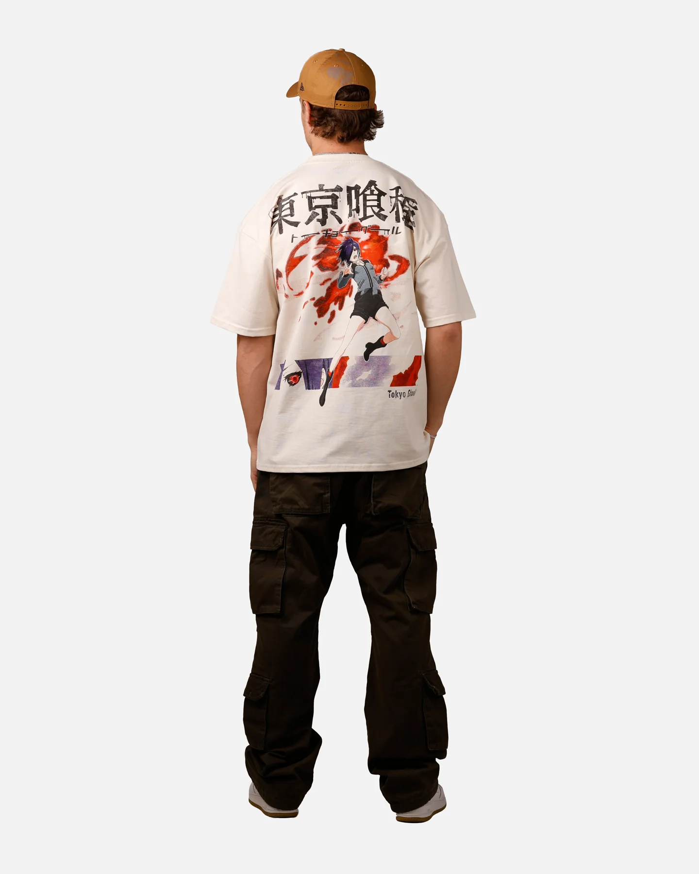 Goat Crew X Tokyo Ghoul Touka Heavy T-Shirt Off White - Image 2