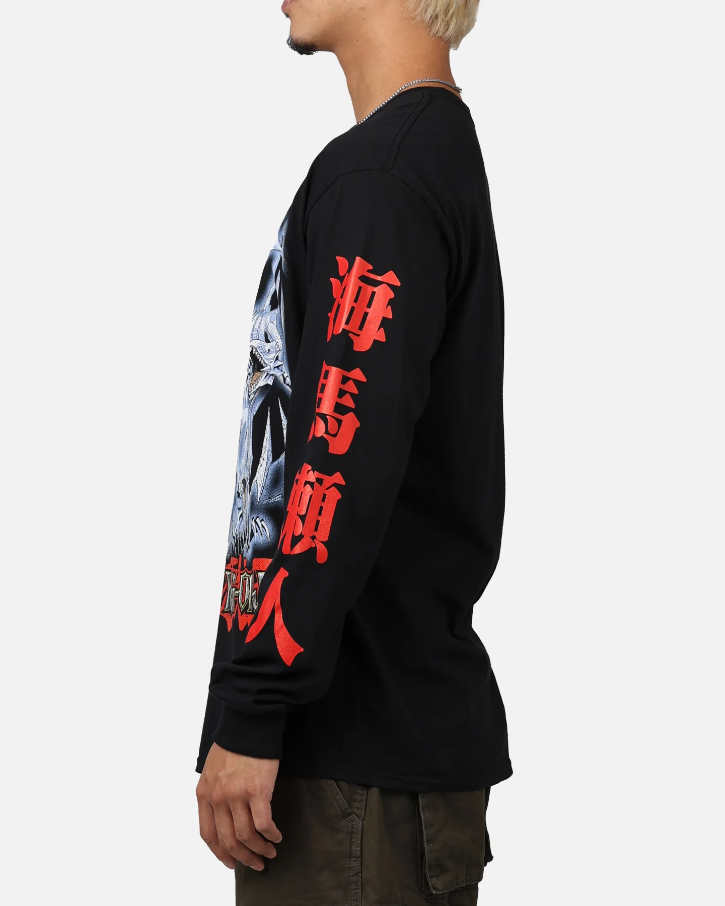 Goat Crew X Yu-Gi-Oh! Seto Kaiba Long Sleeve T-Shirt Black - Image 6