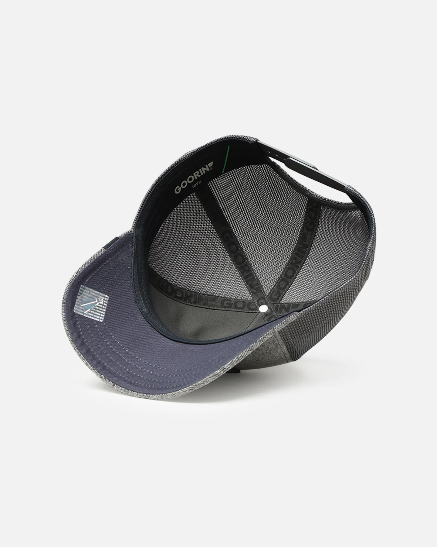 Goorin Bros Denim Savage Trucker Snapback Gray Denim - Image 6