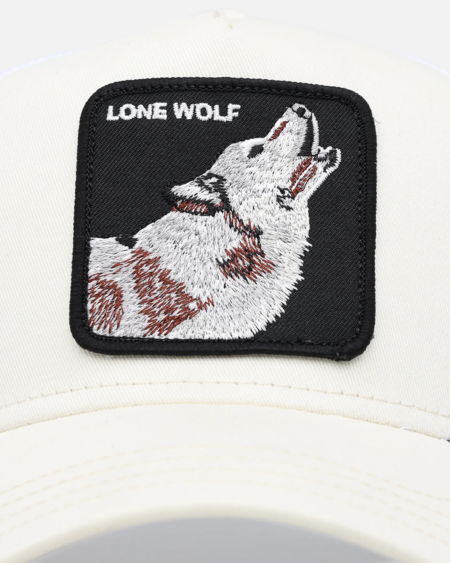 Goorin Bros The Lone Wolf Trucker Snapback White - Image 5
