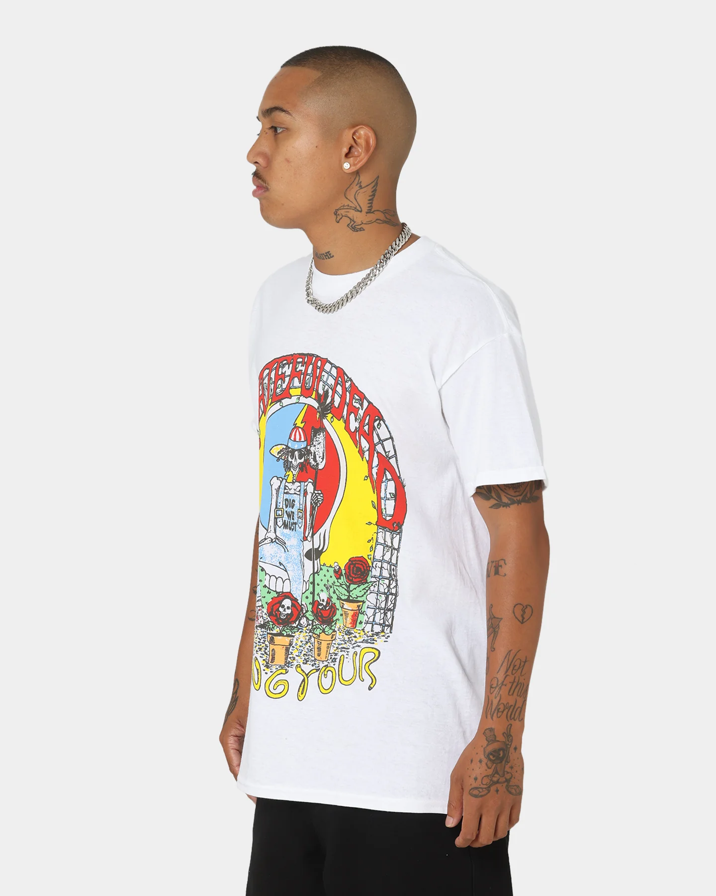 Grateful Dead Spring Tour 1990 T-Shirt White - Image 6