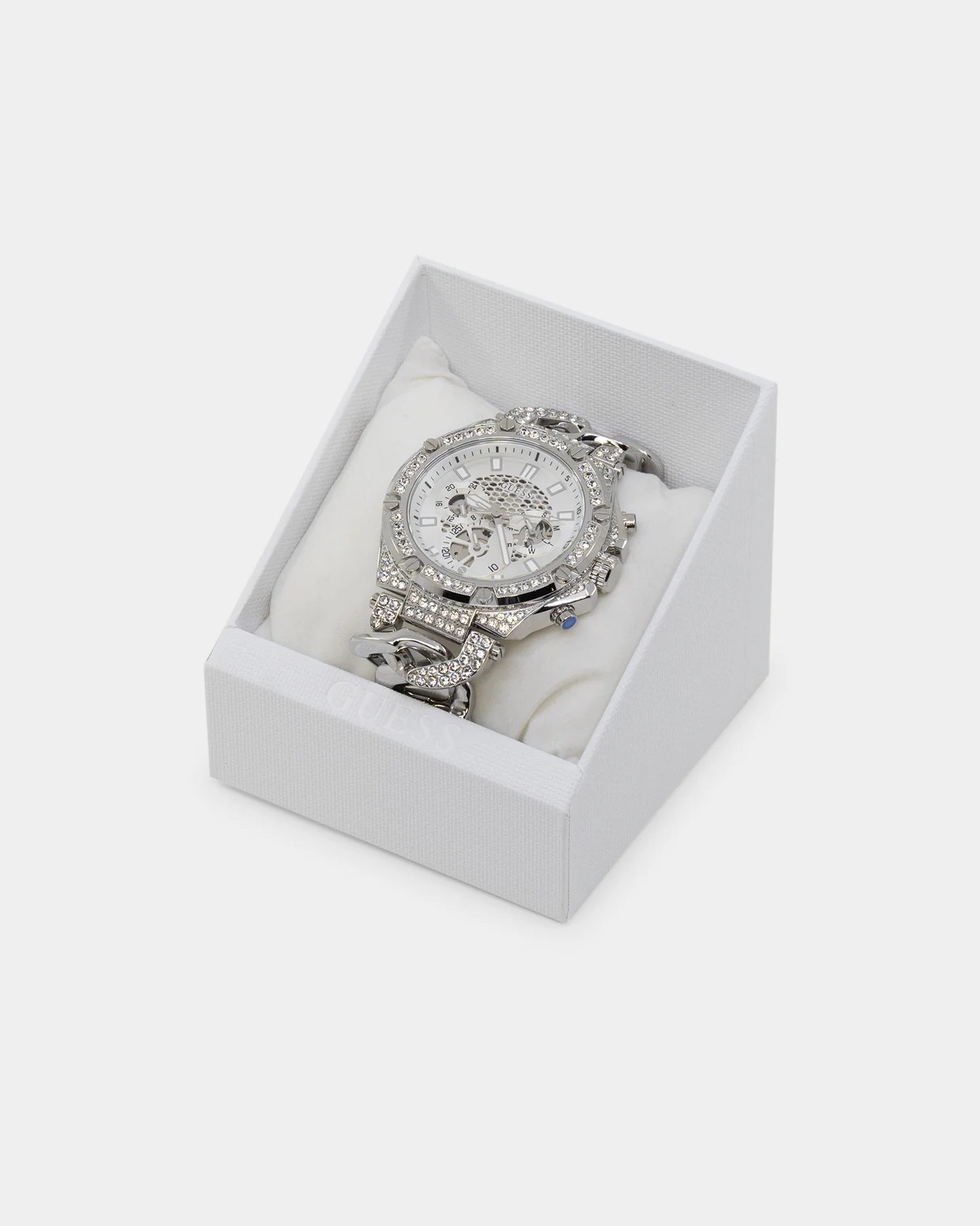Guess Mainline Baron Silver Watch Silver - Image 4