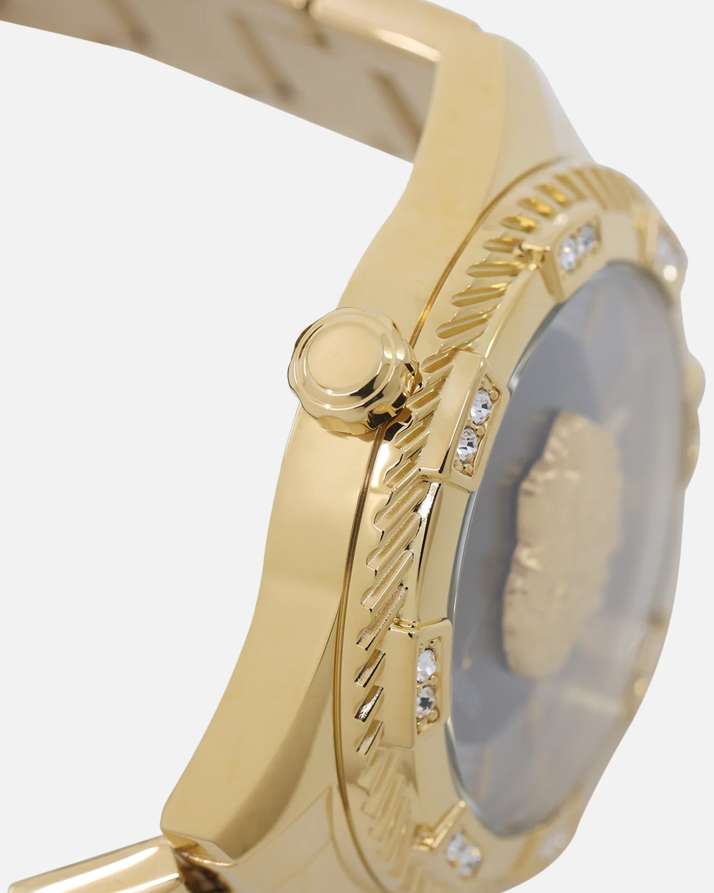 Guess Mainline Beast Crystal Bracelet Watch Gold - Image 6