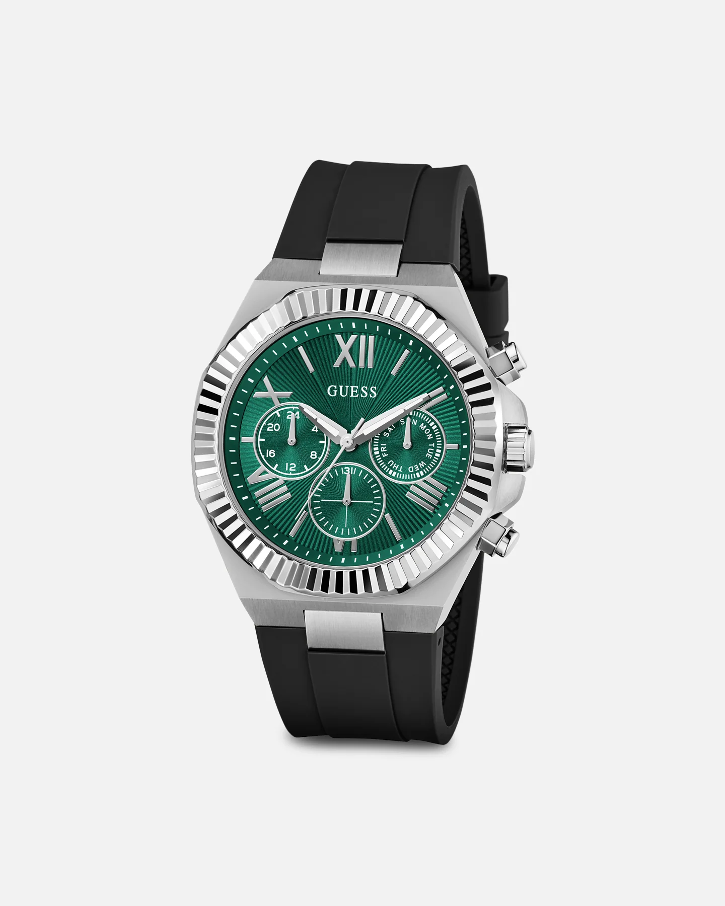 Guess Mainline Equity Watch Silver/Green - Image 6
