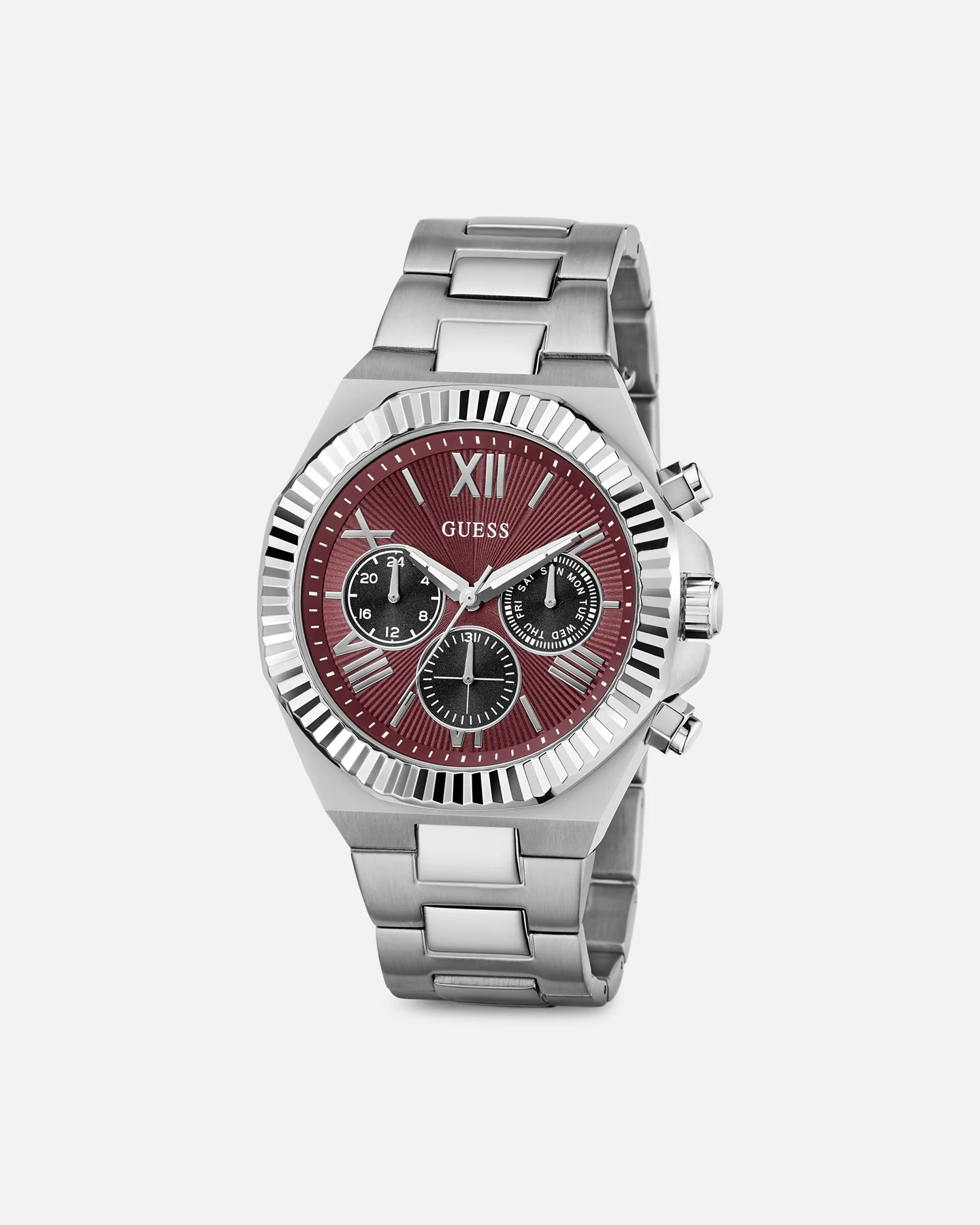 Guess Mainline Equity Watch Silver/Red - Image 6