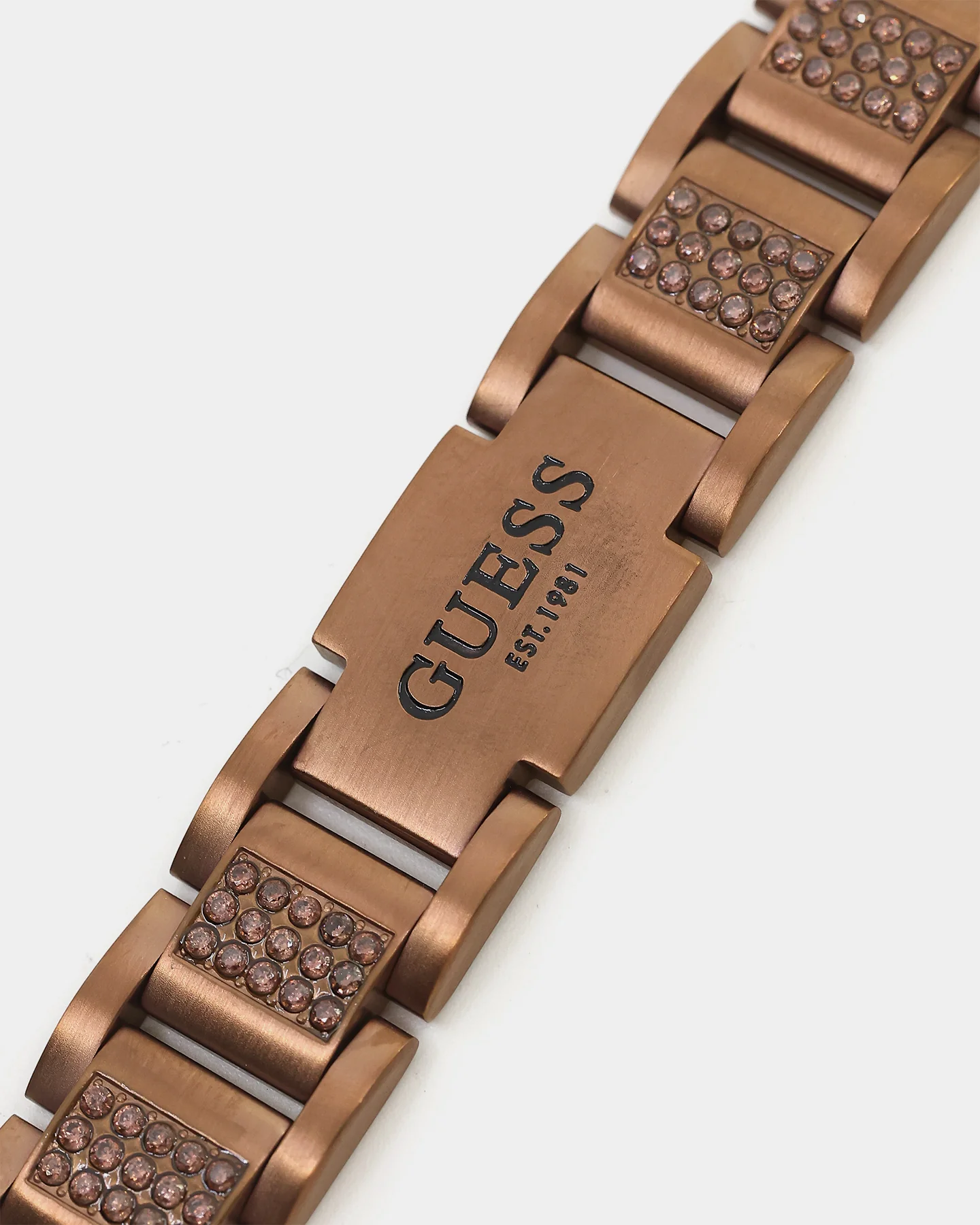 Guess Mainline Frontier 15mm Bracelet Chocolate Brown - Image 9