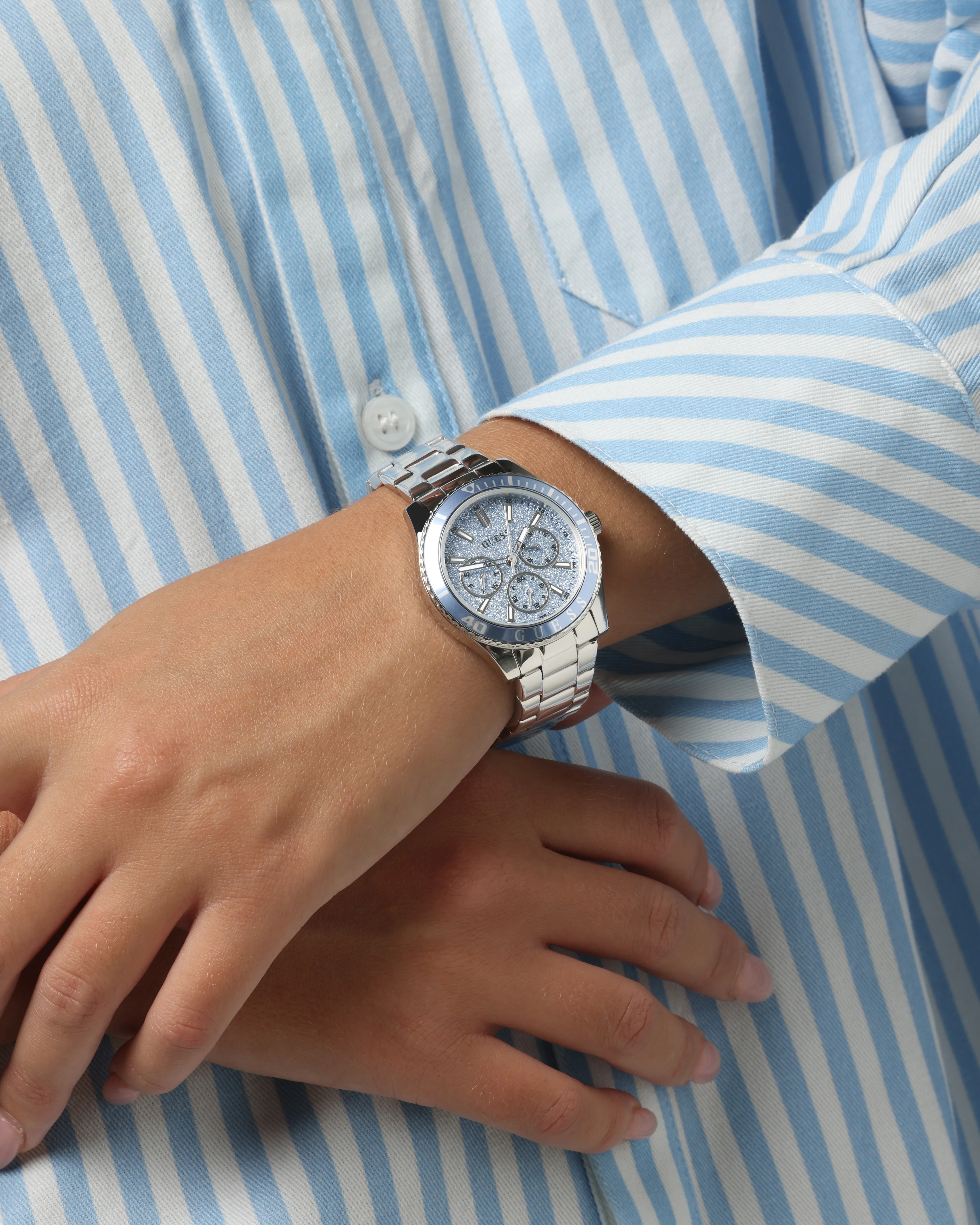 Guess Mainline Mariana Watch Silver/Blue - Image 2