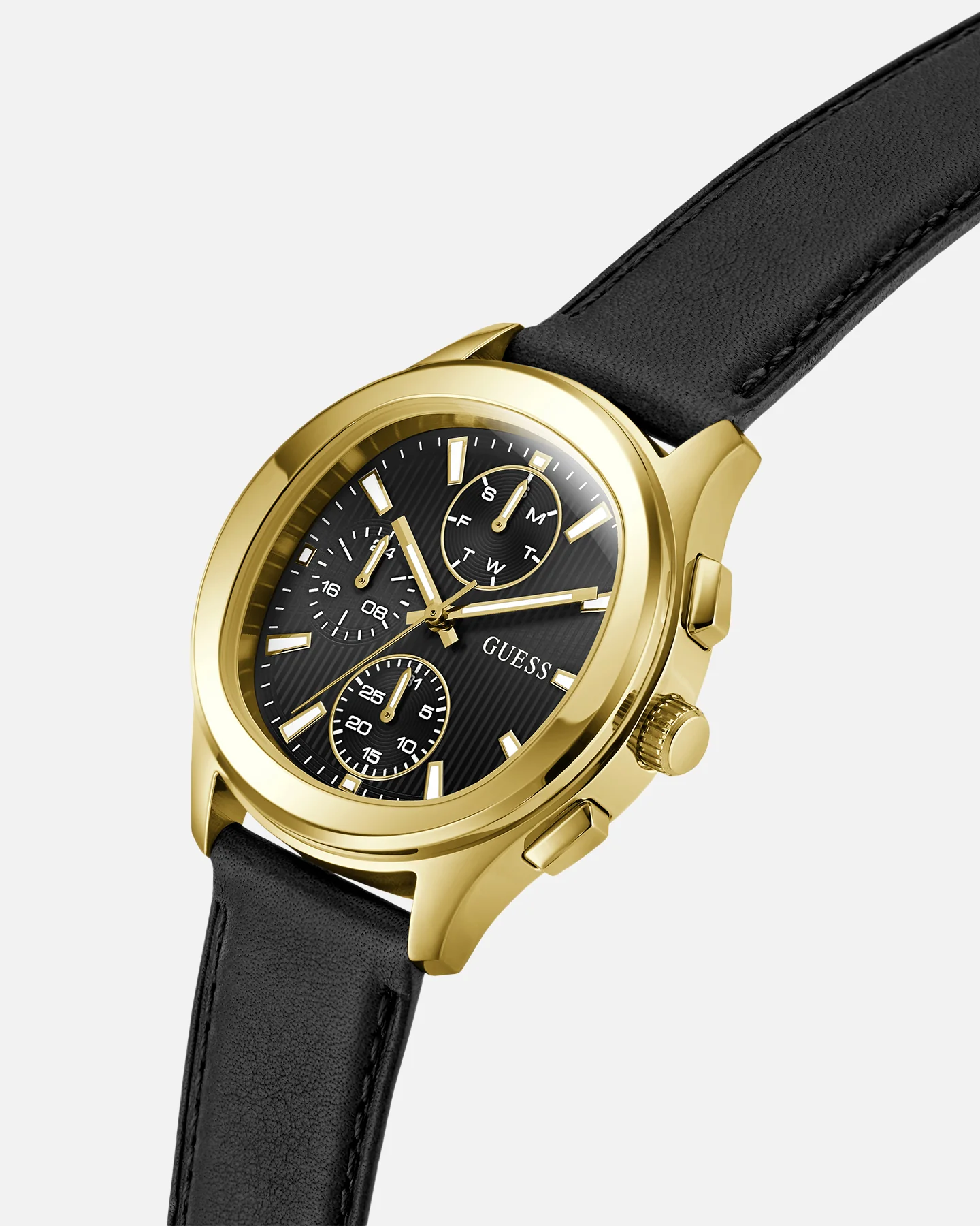 Guess Mainline Palmer Watch Black/Gold - Image 3