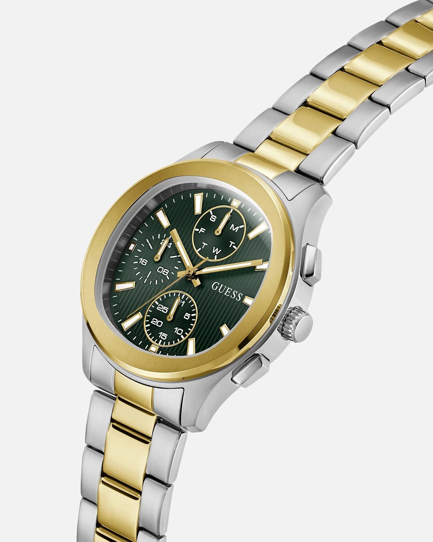 Guess Mainline Palmer Watch Silver/Gold - Image 3