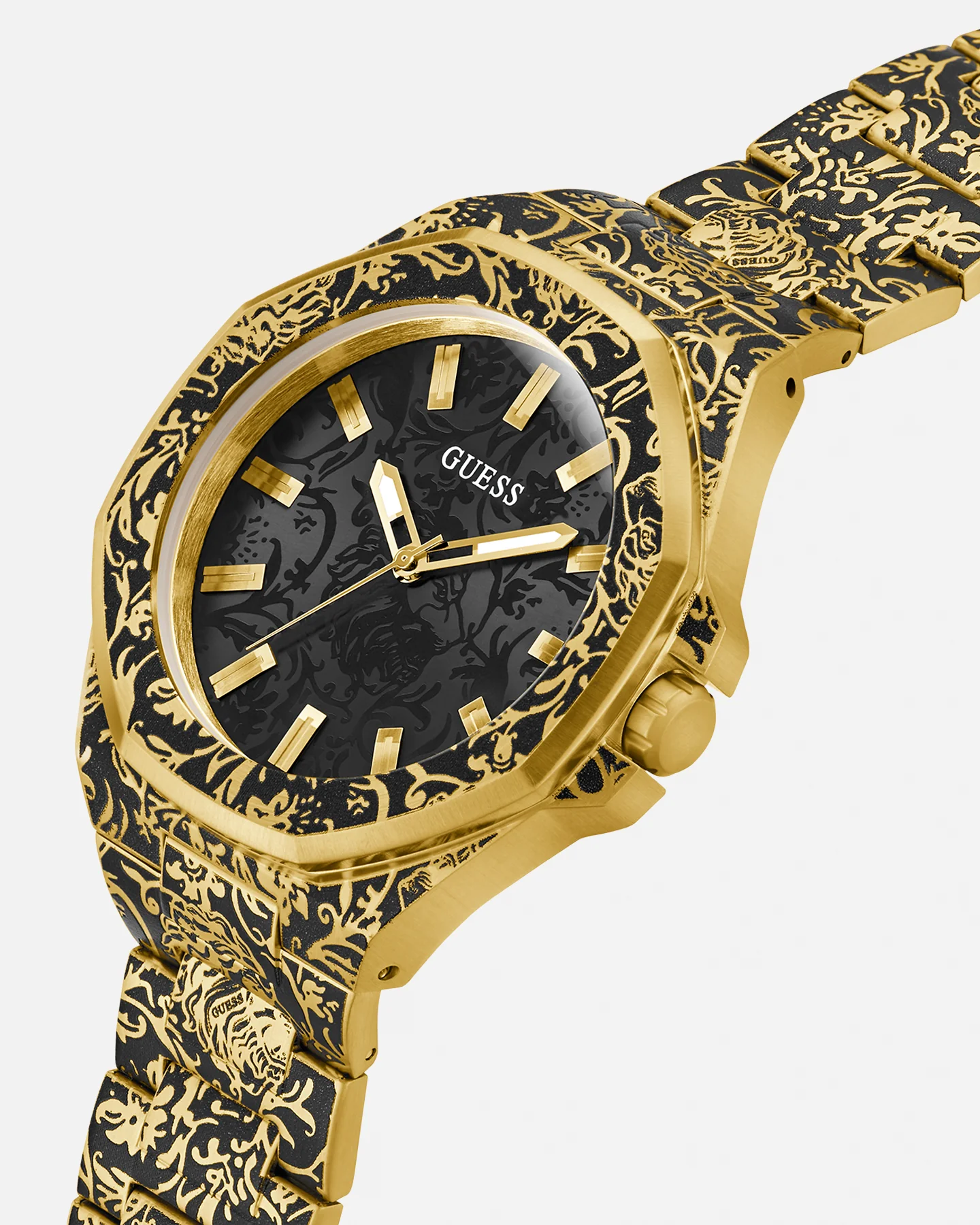 Guess Mainline Roar Watch Gold/Black - Image 4