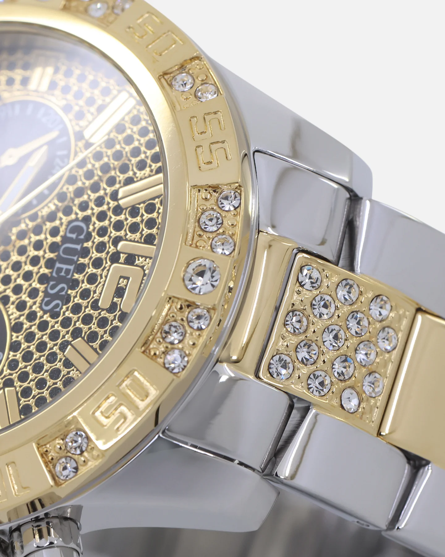 Guess Mainline Women's Majesty Crystal '40th Anniversary' Watch Gold - Image 4