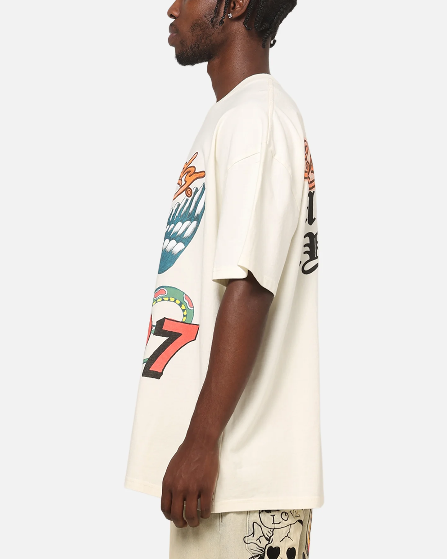 Ed Hardy Hardy Motors T-Shirt Off White - Image 6