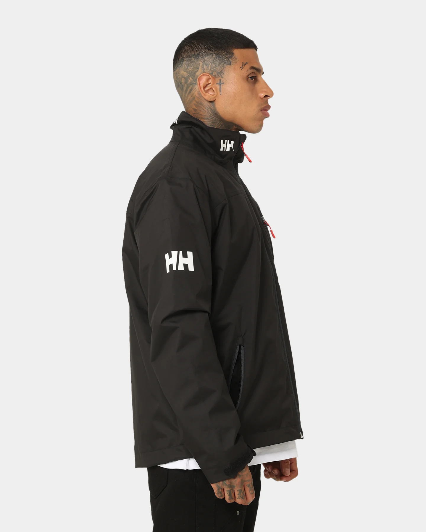 Helly Hansen Crew Midlayer Jacket Black - Image 5