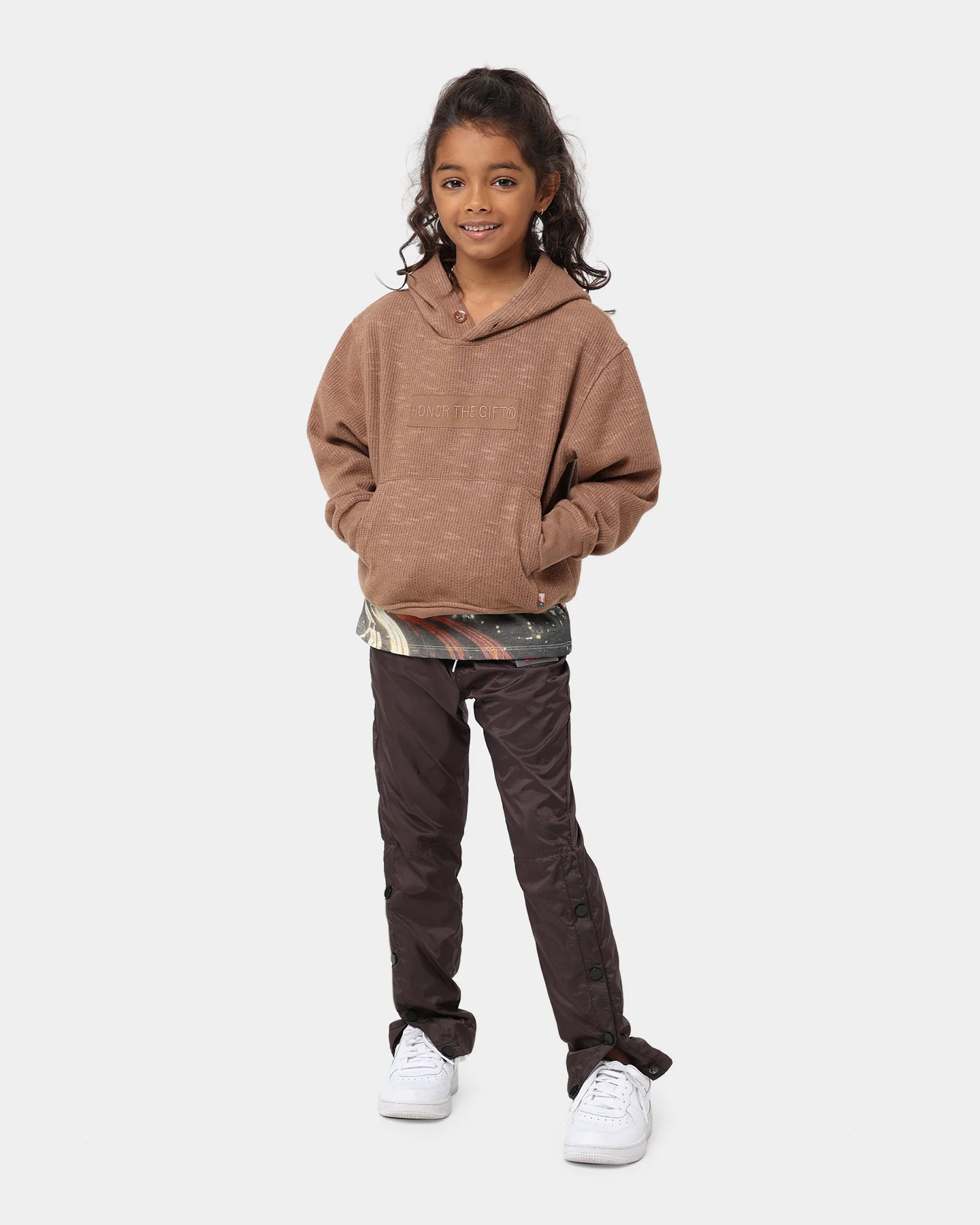 Honor The Gift Kids' Holiday Howard Hoodie Terra Cotta - Image 4